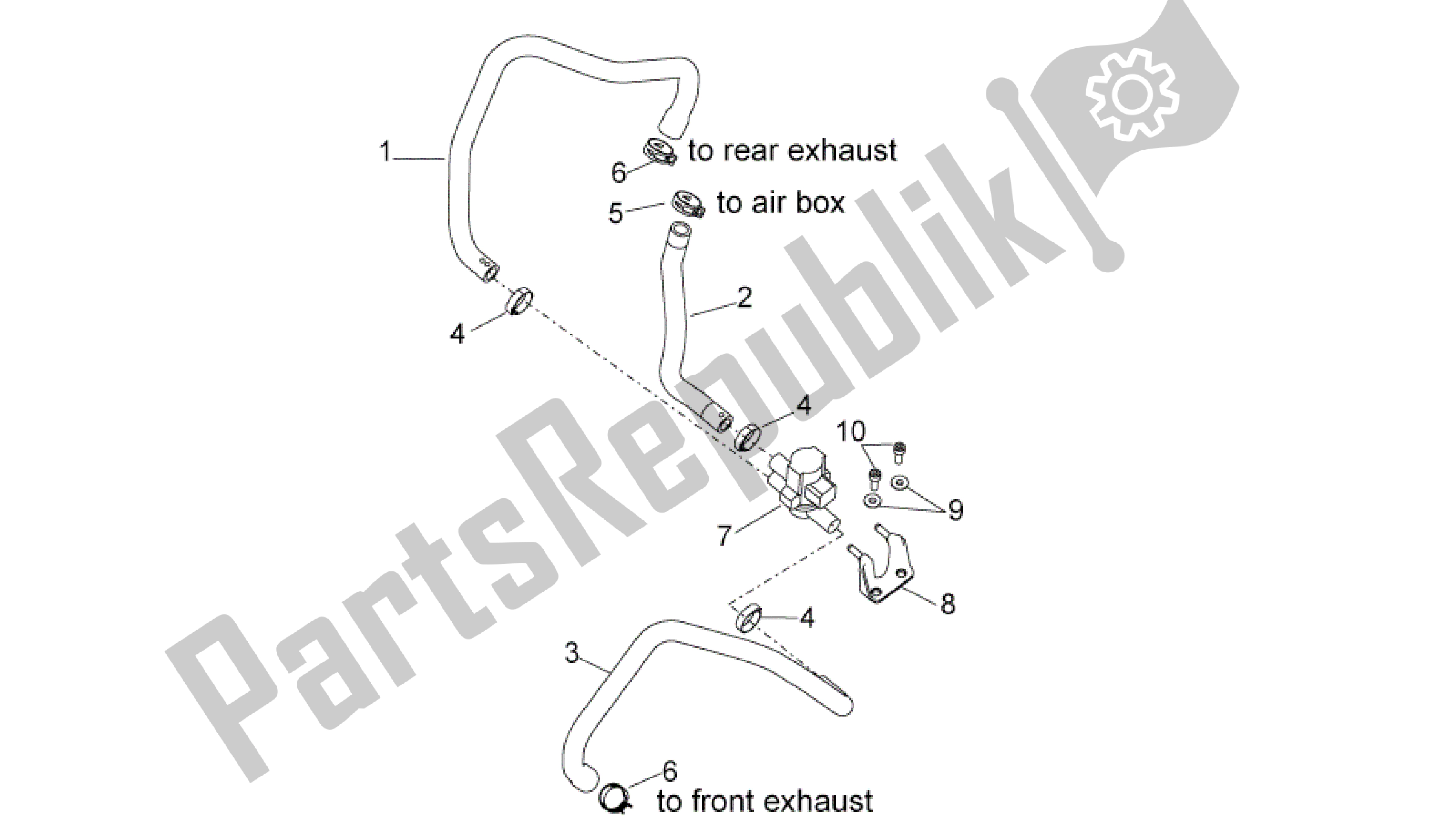 All parts for the Secondary Air of the Aprilia RSV4 Aprc Factory ABS 3986 1000 2013