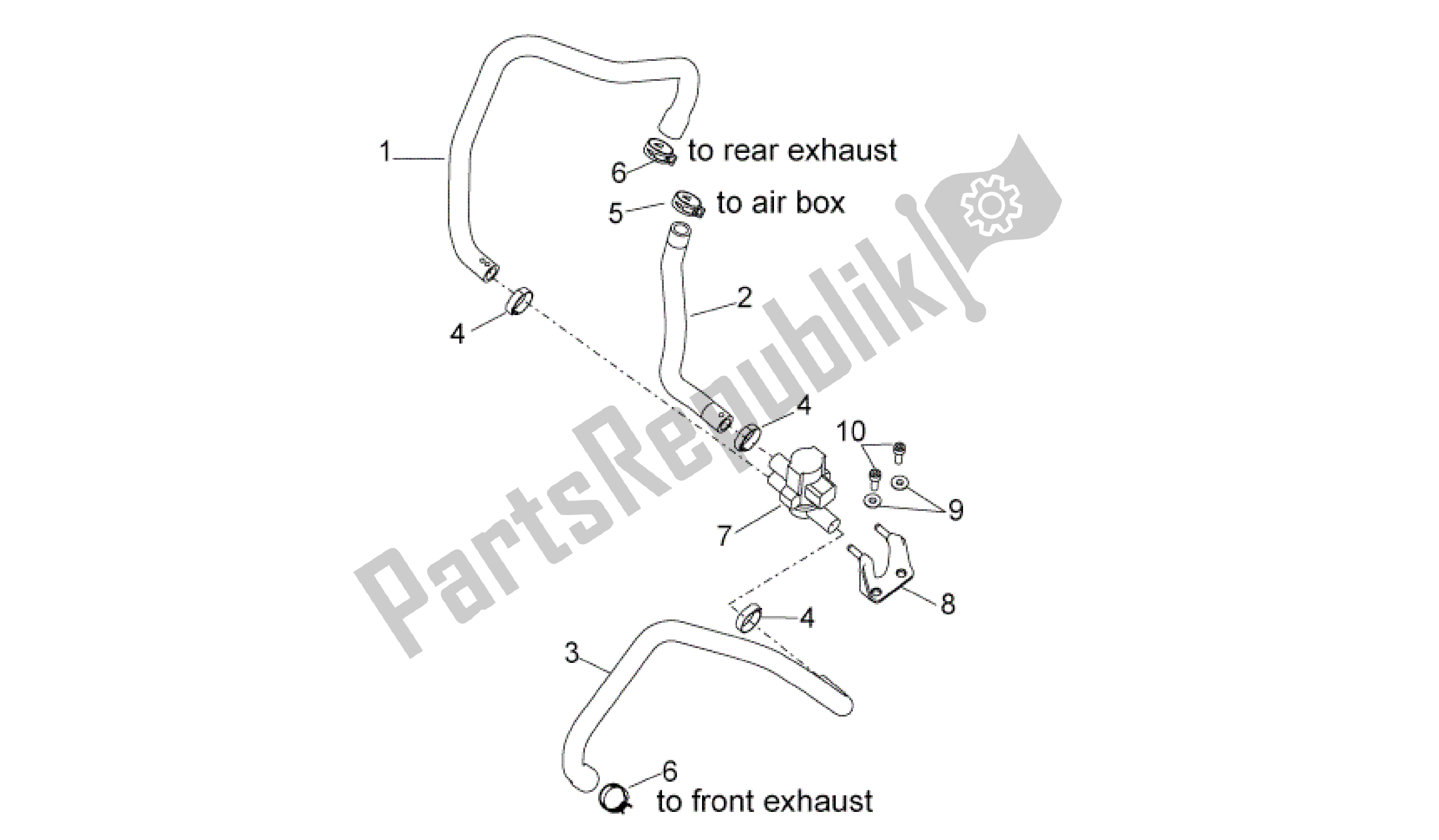 All parts for the Secondary Air of the Aprilia RSV4 Aprc Factory ABS 3986 1000 2013