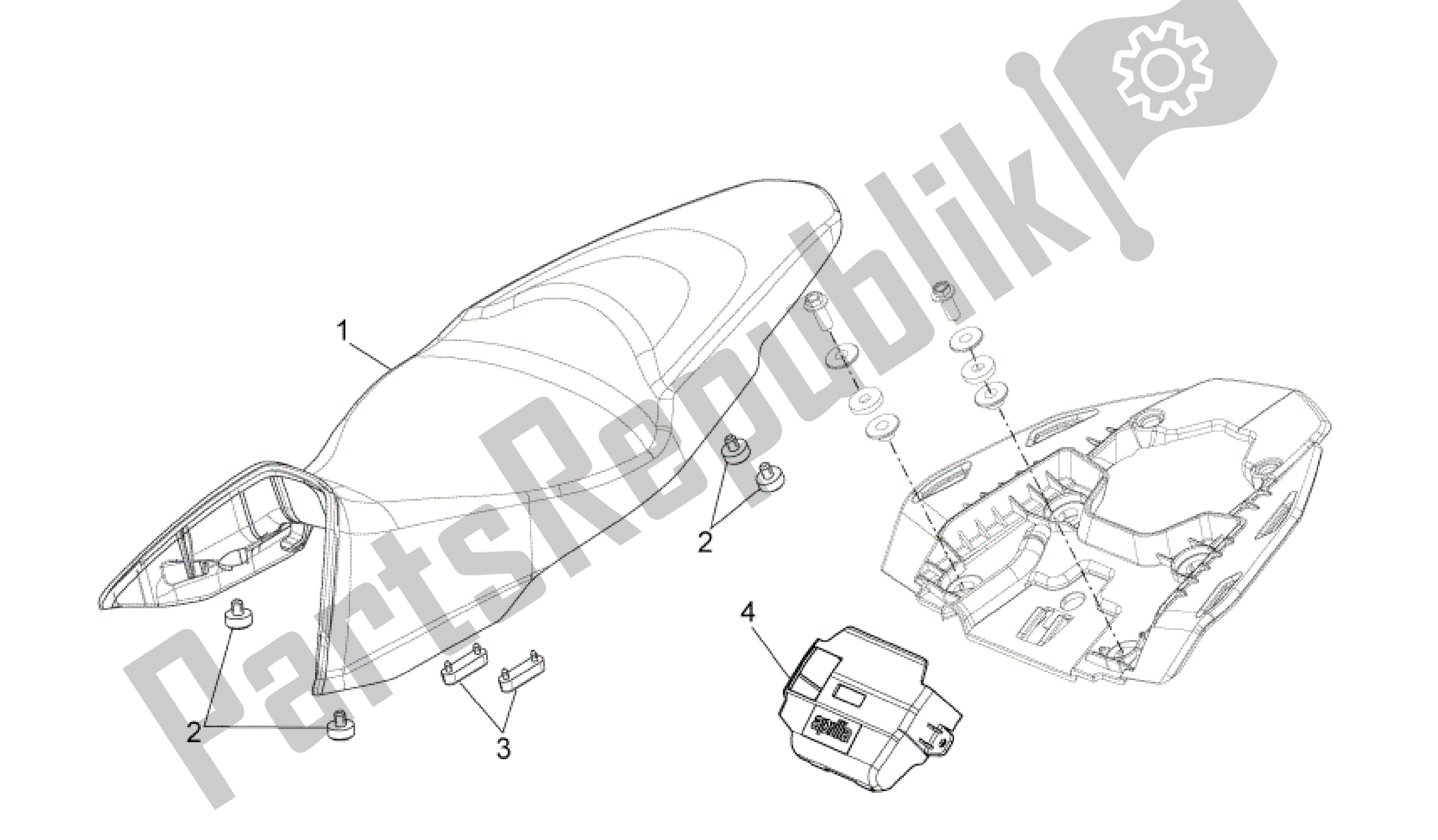 Toutes les pièces pour le Selle du Aprilia Shiver 750 2007 - 2009