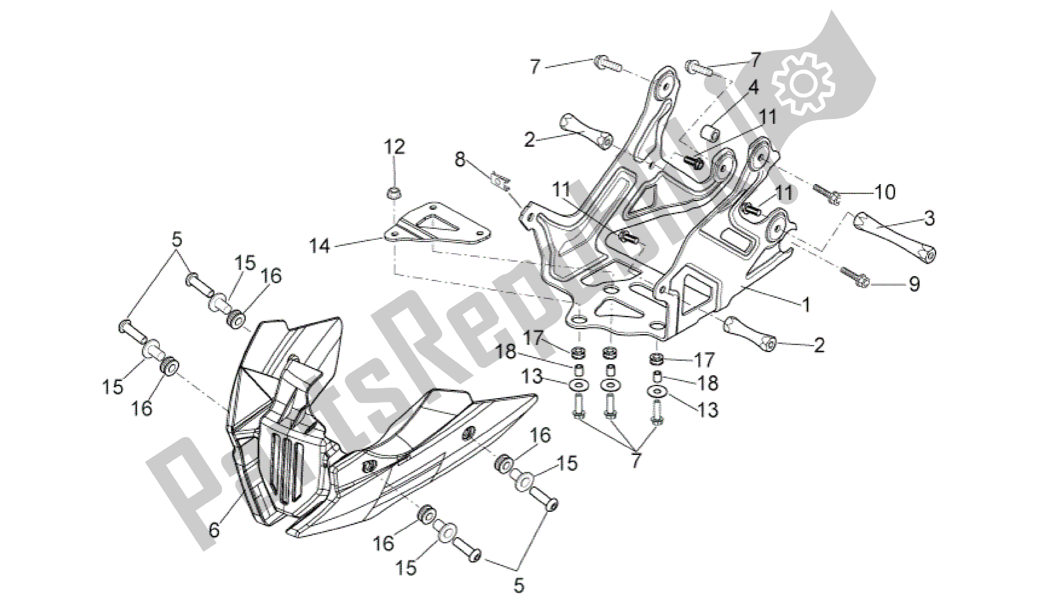 Alle Teile für das Halter des Aprilia Shiver 750 2007 - 2009