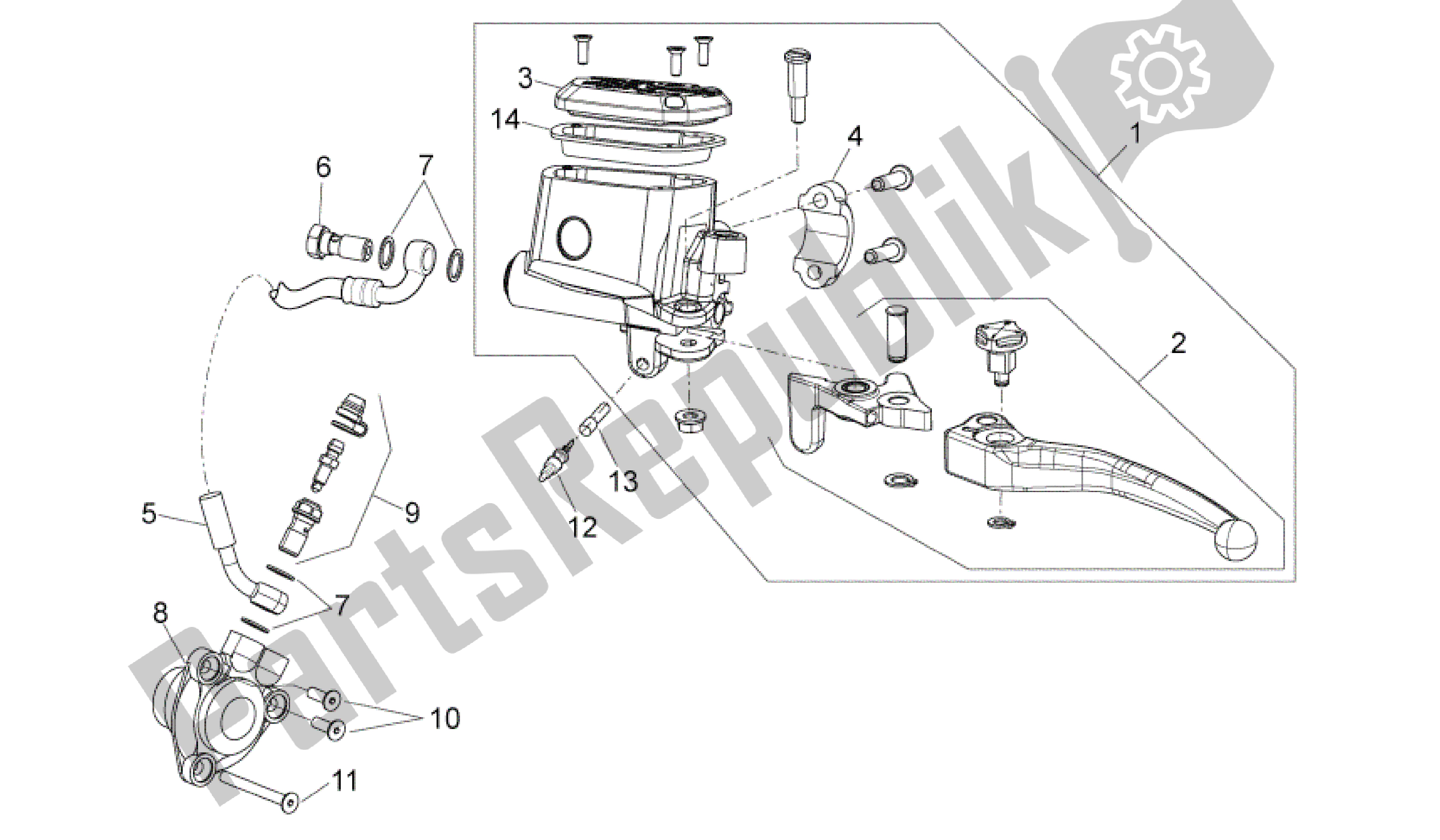 Toutes les pièces pour le Pompe D'embrayage du Aprilia Shiver 750 2007 - 2009