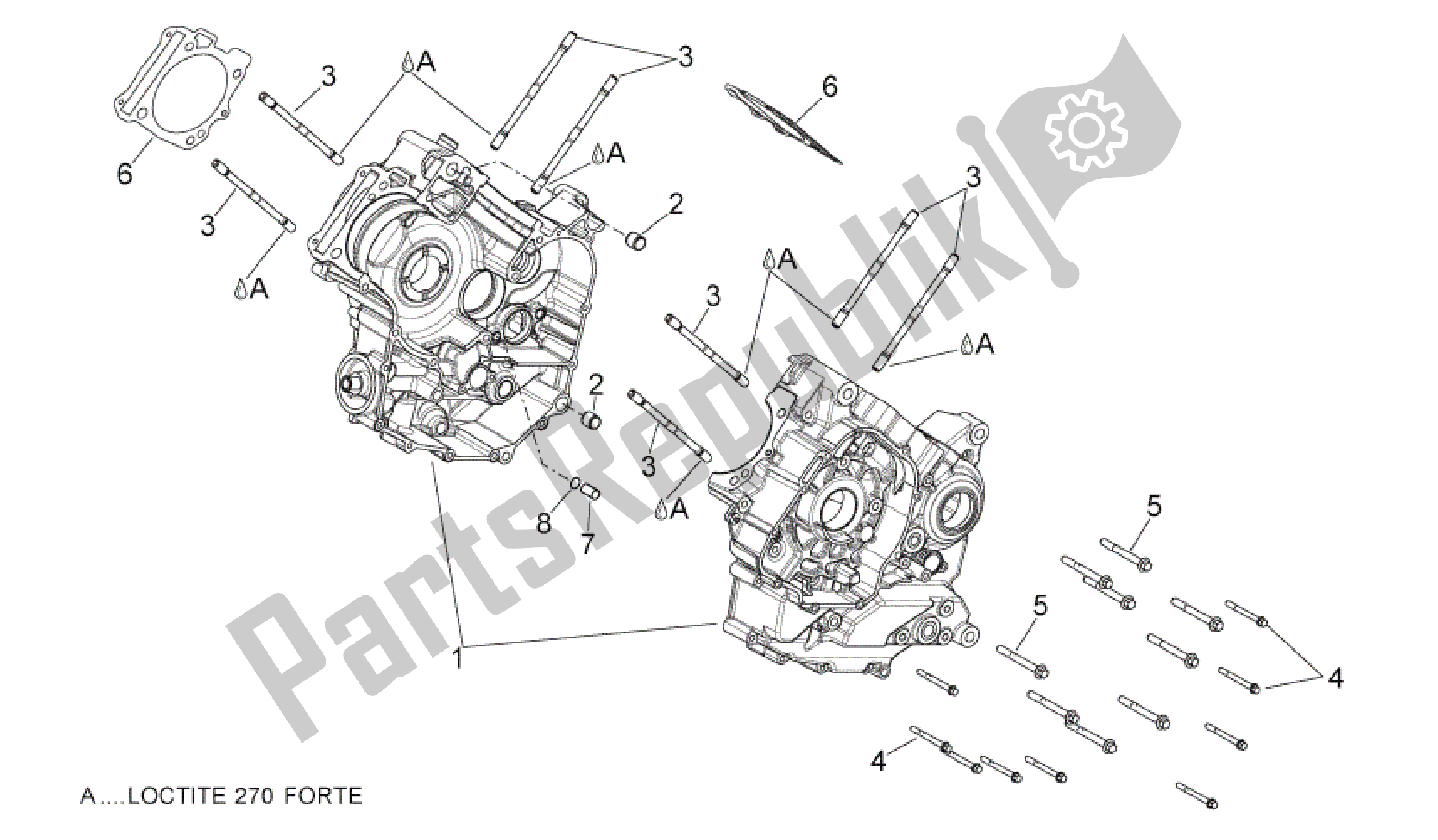 Alle onderdelen voor de Carters I van de Aprilia Shiver 750 2007 - 2009