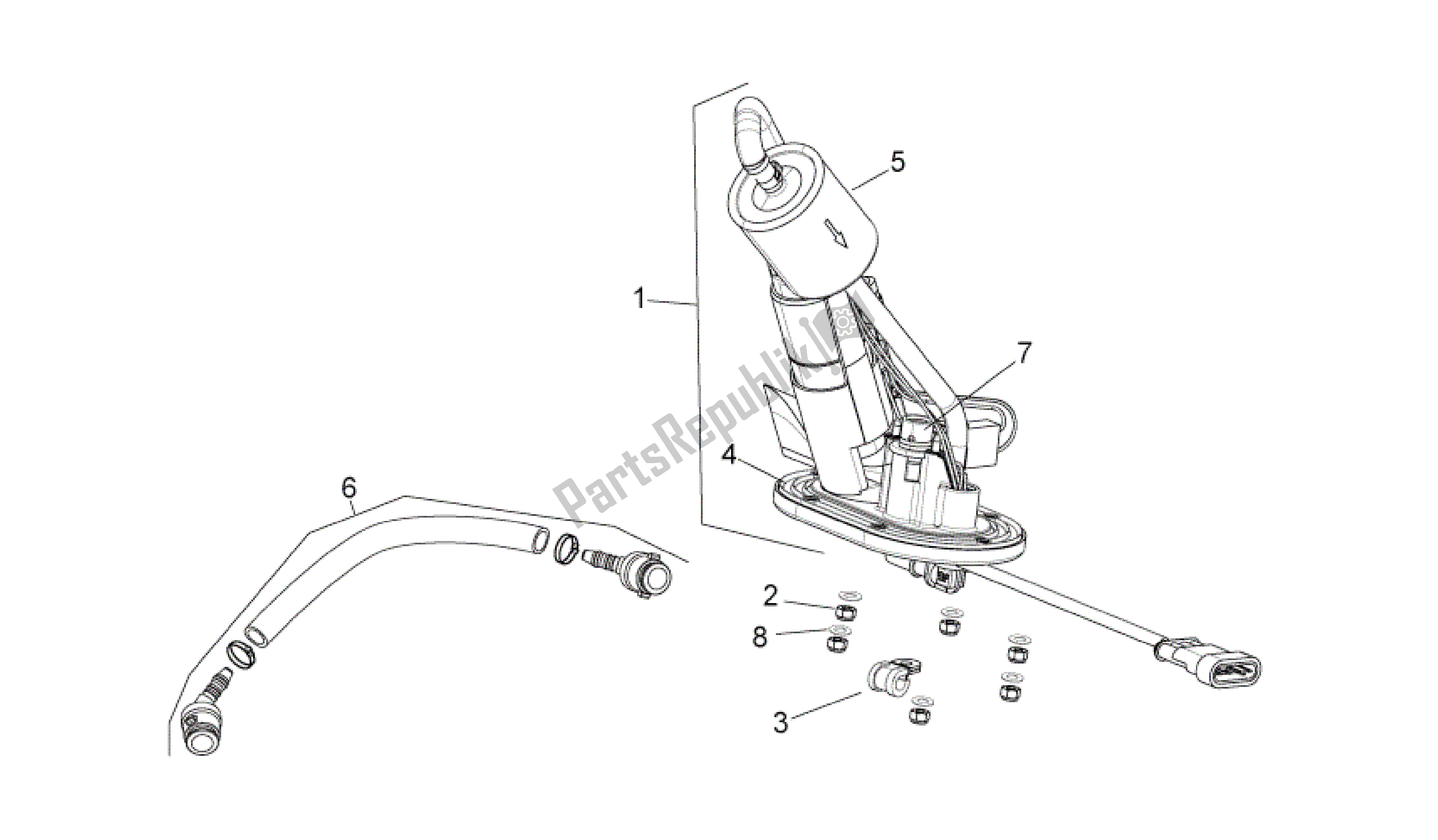 Toutes les pièces pour le Pompe à Essence du Aprilia Shiver 750 2009