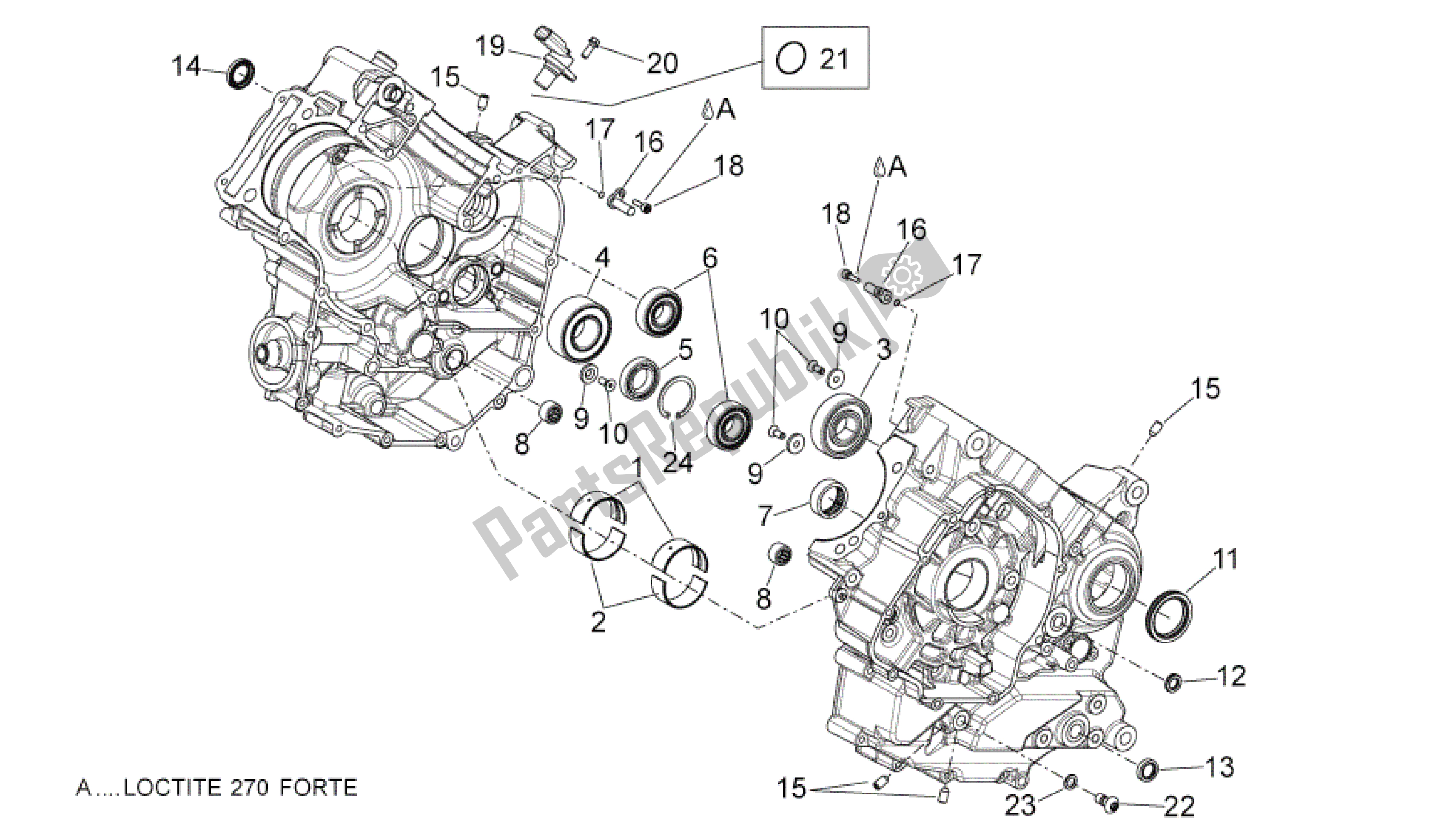 Wszystkie części do Skrzynie Korbowe Ii Aprilia Shiver 750 2009