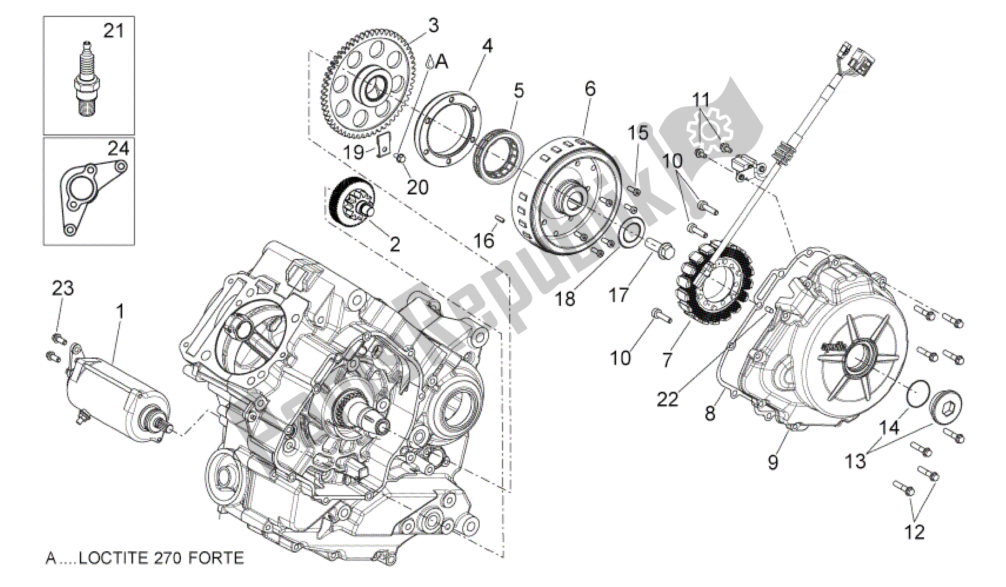 Toutes les pièces pour le Unité D'allumage du Aprilia Shiver 750 2009