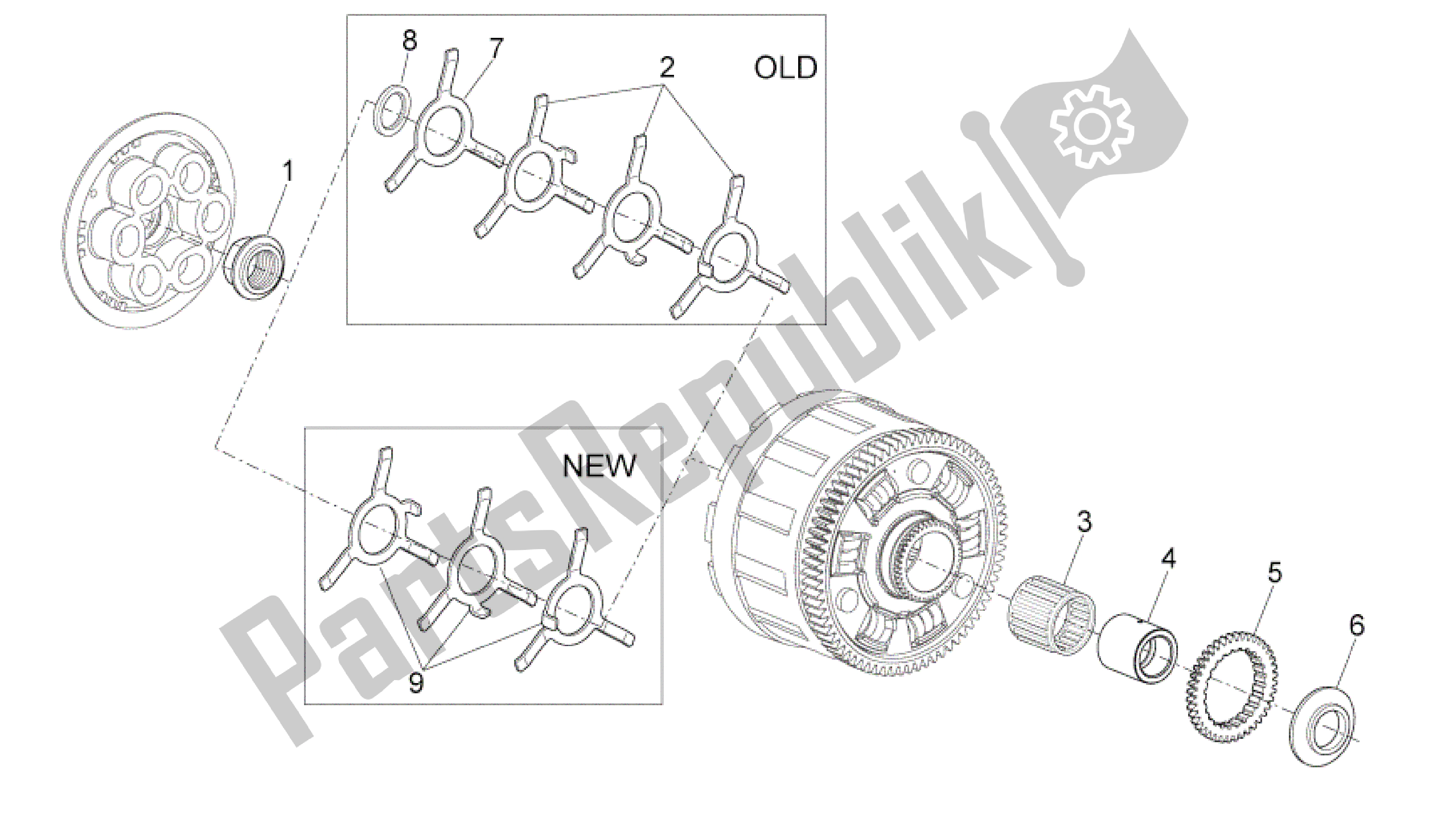 Toutes les pièces pour le Embrayage I du Aprilia RSV4 Tuono V4 R Aprc ABS 1000 2014