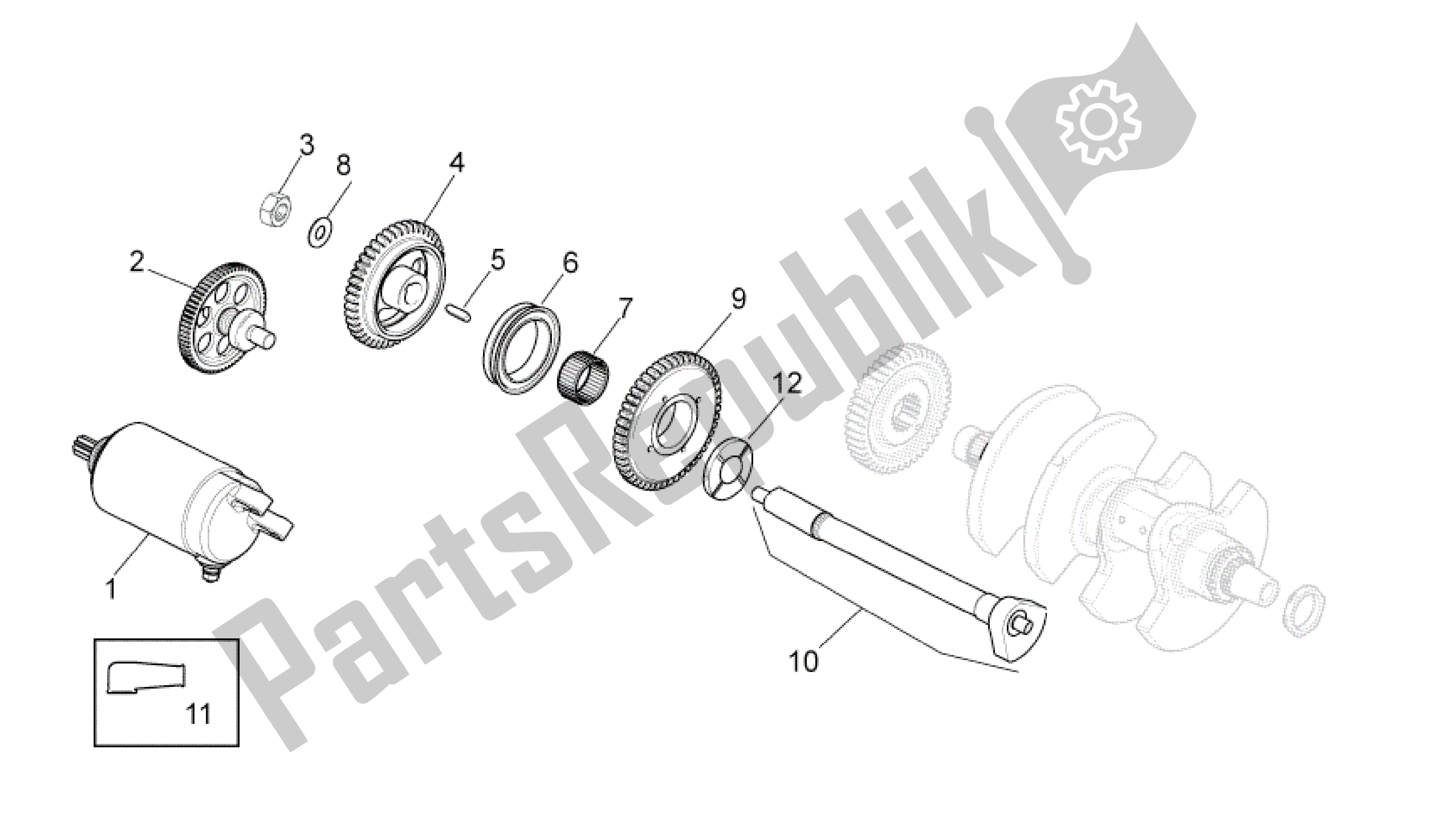 Alle onderdelen voor de Ontstekingseenheid van de Aprilia RSV4 Tuono V4 R Aprc ABS 1000 2014