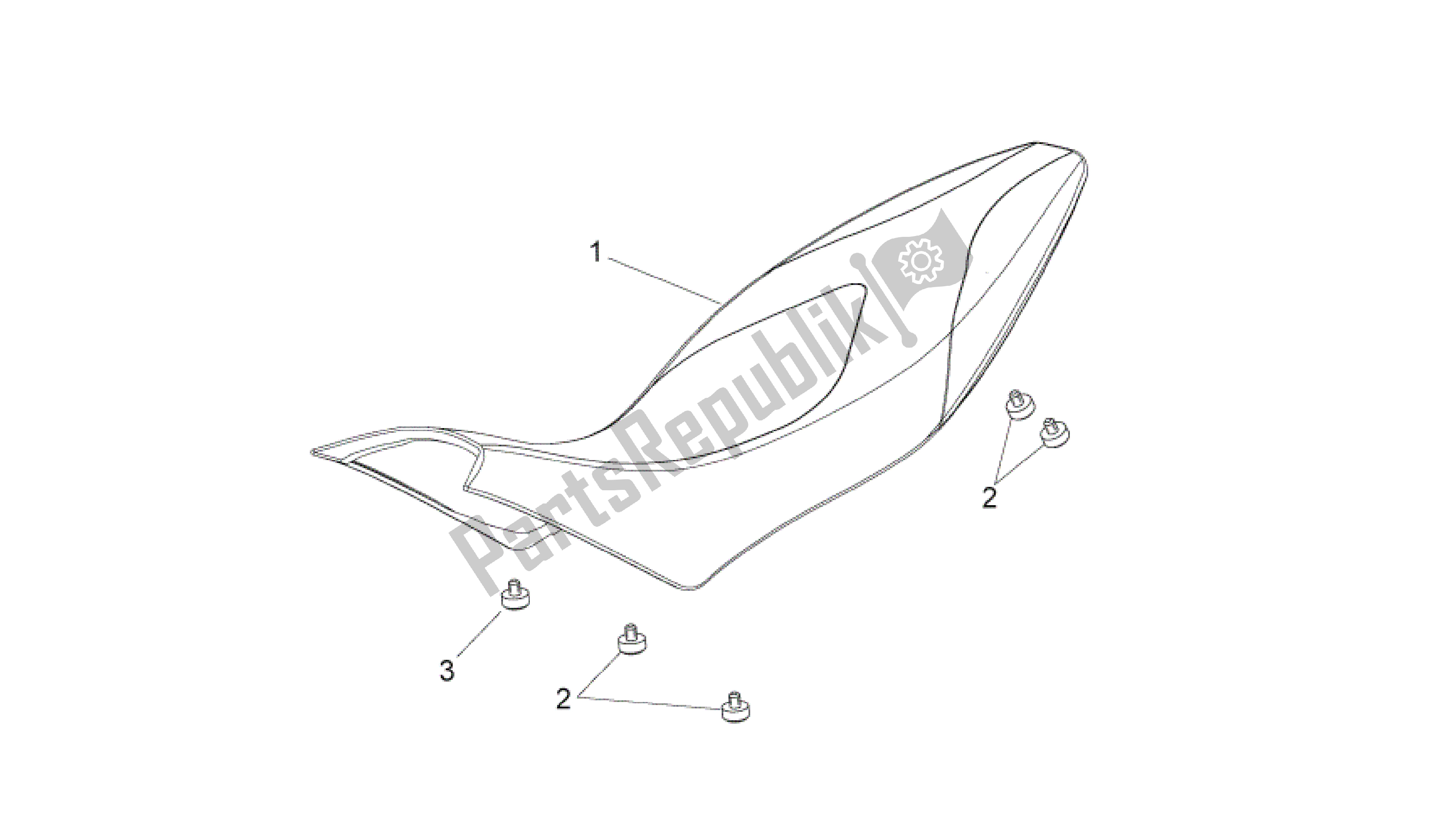 All parts for the Saddle of the Aprilia Dorsoduro 1200 2010 - 2013