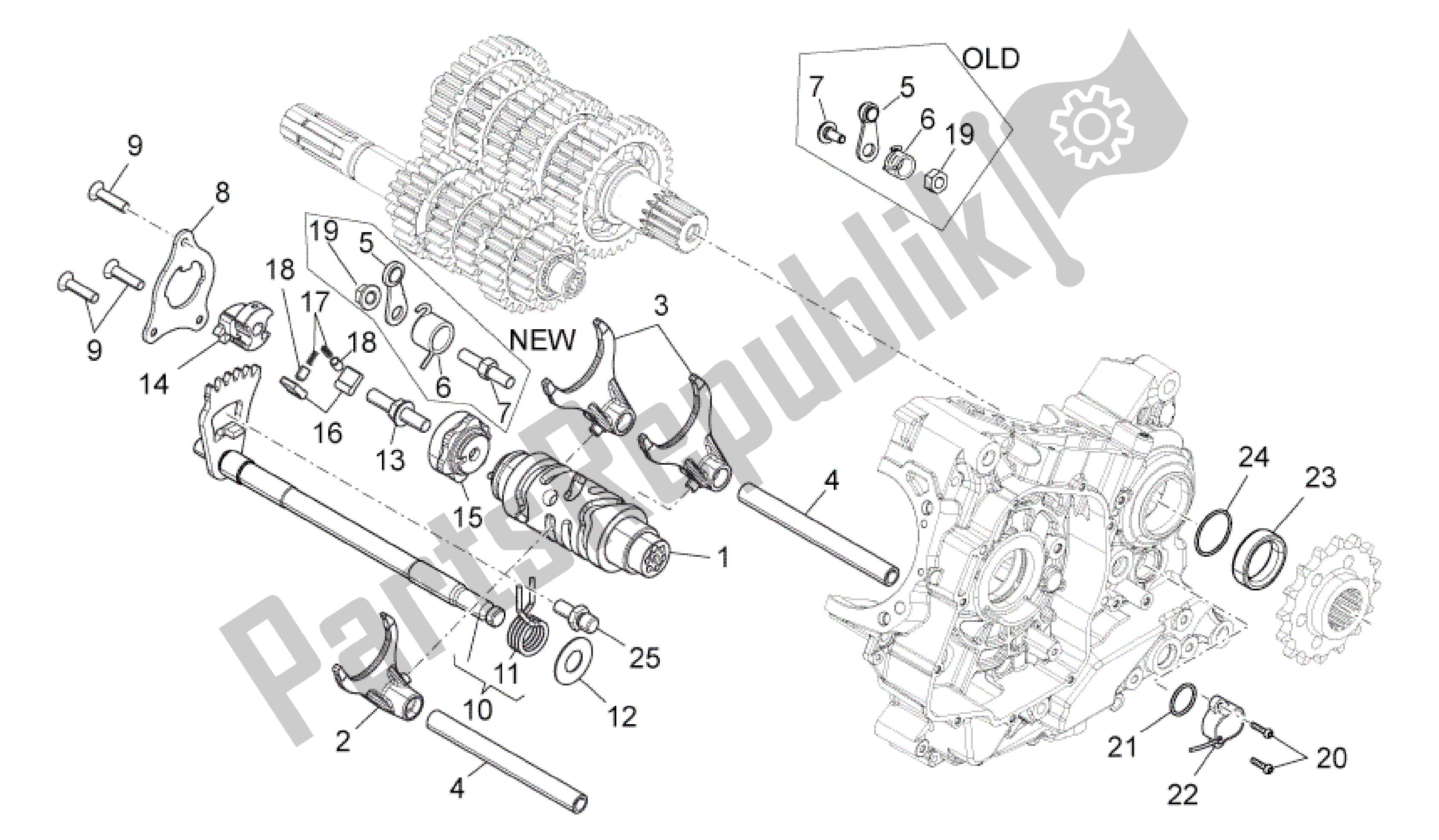 Toutes les pièces pour le Sélecteur De Boîte De Vitesses du Aprilia Dorsoduro 1200 2010 - 2013