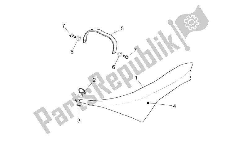 All parts for the Saddle of the Aprilia RXV SXV 450 550 2006