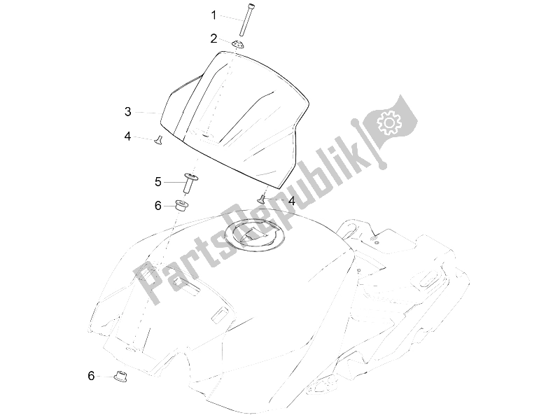 Alle Teile für das Tankdeckel des Aprilia RSV4 RR USA 1000 2016