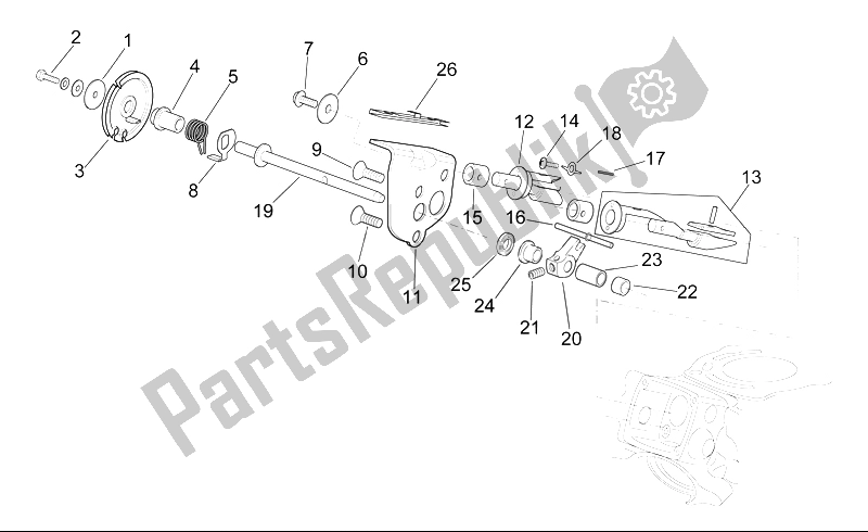 Alle onderdelen voor de Kleppen Montage Ii van de Aprilia RS 250 1995