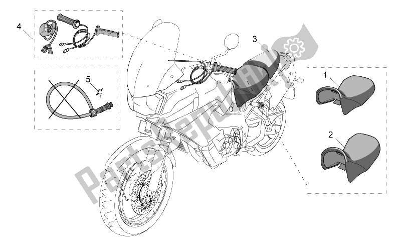 All parts for the Acc. - Various of the Aprilia ETV 1000 Capo Nord 2004