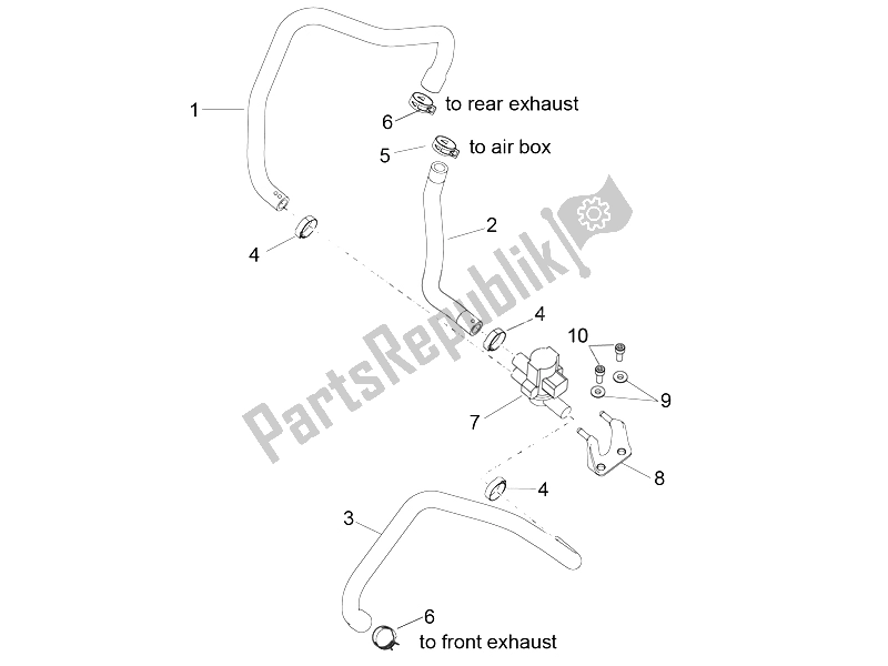 Toutes les pièces pour le Air Secondaire du Aprilia RSV4 RR 1000 2015