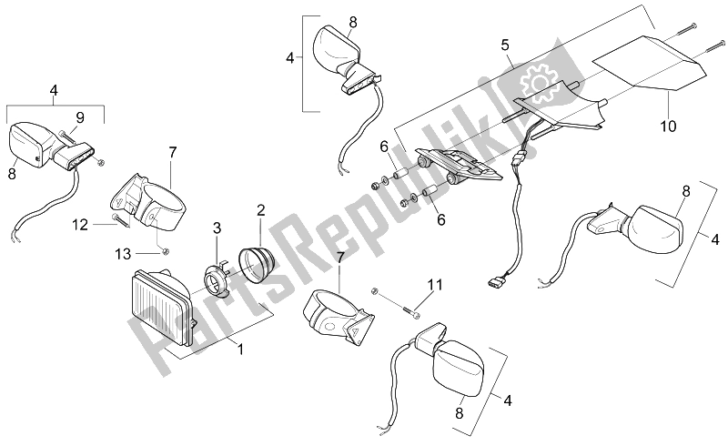 Wszystkie części do ? Wiat? A Aprilia MX 50 2002