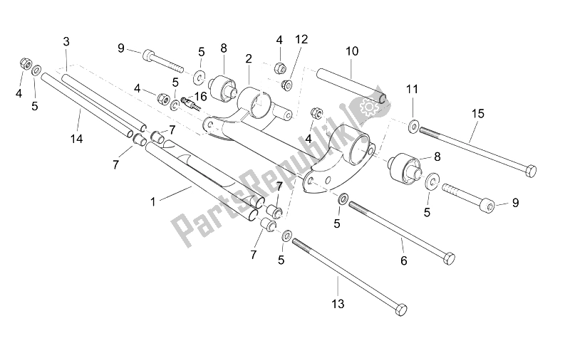 Toutes les pièces pour le Vilebrequin Assy du Aprilia Atlantic 125 250 2006