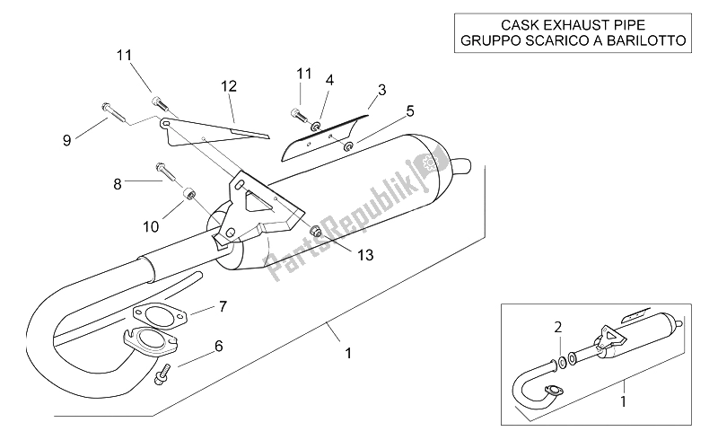 All parts for the Exhaust Unit 