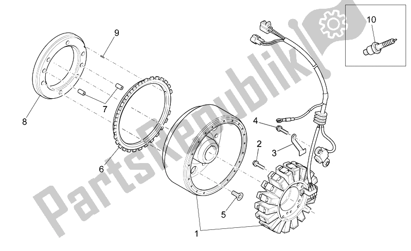 Toutes les pièces pour le Unité D'allumage du Aprilia RXV SXV 450 550 2008