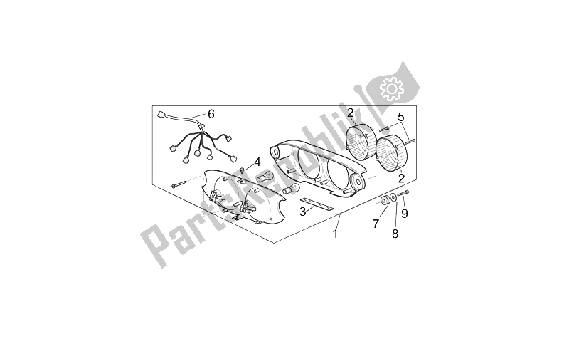 Tutte le parti per il Fanale Posteriore del Aprilia RSV Mille 1000 1998