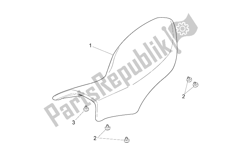 All parts for the Saddle of the Aprilia Dorsoduro 750 Factory ABS 2010