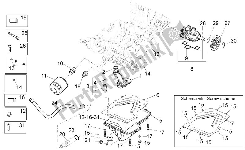 Tutte le parti per il Lubrificazione del Aprilia RSV4 Aprc R ABS 1000 2013