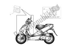 cuerpo frontal y calcomanía técnica