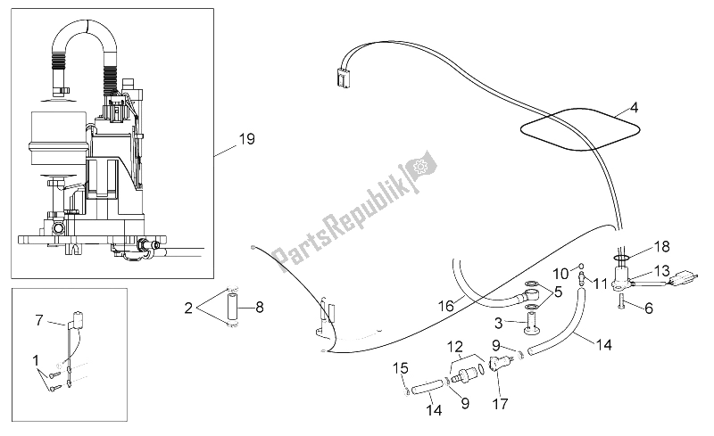 Tutte le parti per il Pompa Di Benzina del Aprilia RSV Mille 1000 2003