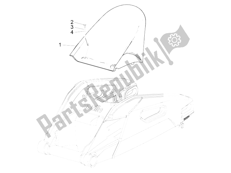 Alle onderdelen voor de Achterspatbord van de Aprilia RSV4 Racing Factory L E 1000 2015