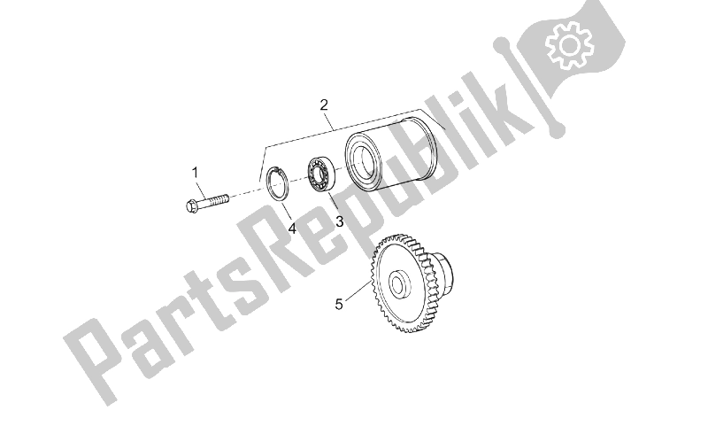 Toutes les pièces pour le Poulie Dentée du Aprilia Scarabeo 125 200 E2 ENG Piaggio 2003