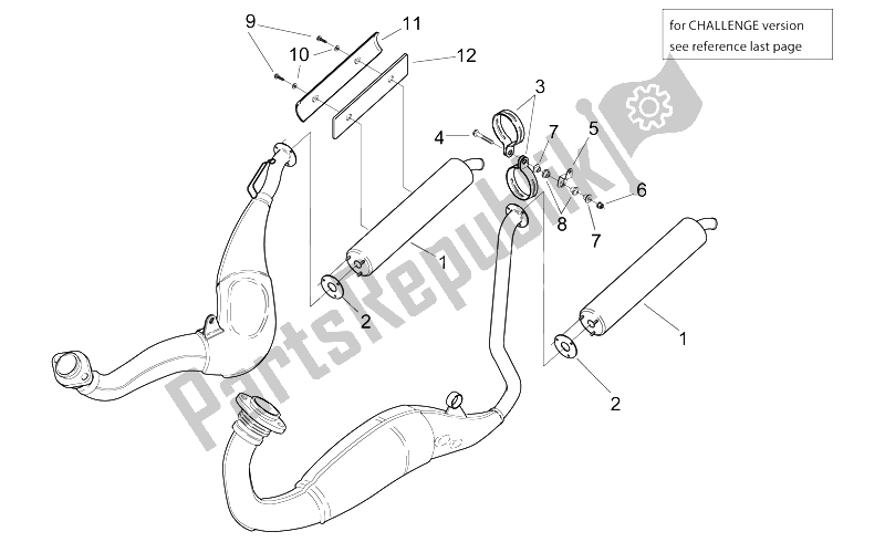 Toutes les pièces pour le Unité D'échappement Ii du Aprilia RS 250 1998