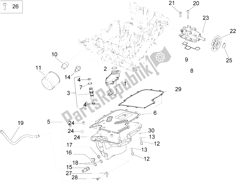 Alle Teile für das Schmierung des Aprilia RSV4 Racing Factory L E 1000 2015