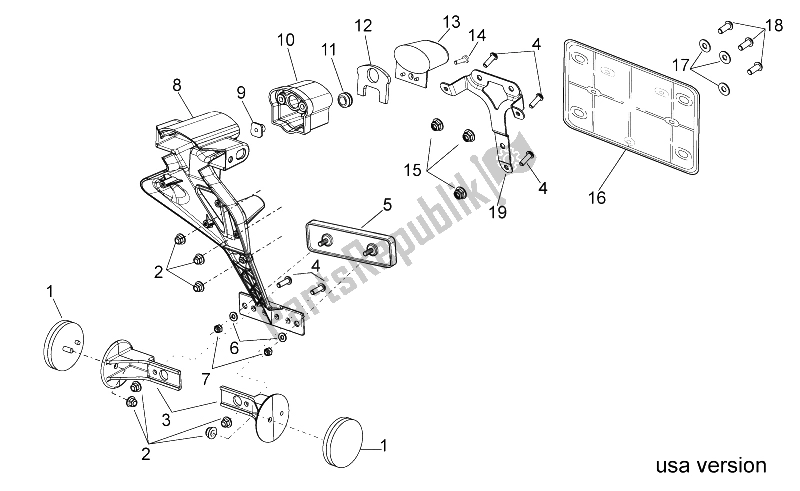 Toutes les pièces pour le Carrosserie Arrière Ii (2) du Aprilia RSV4 R 1000 2009