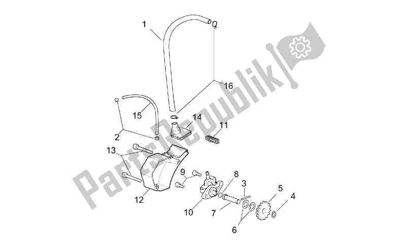 Toutes les pièces pour le La Pompe à Huile du Aprilia RX 50 2003