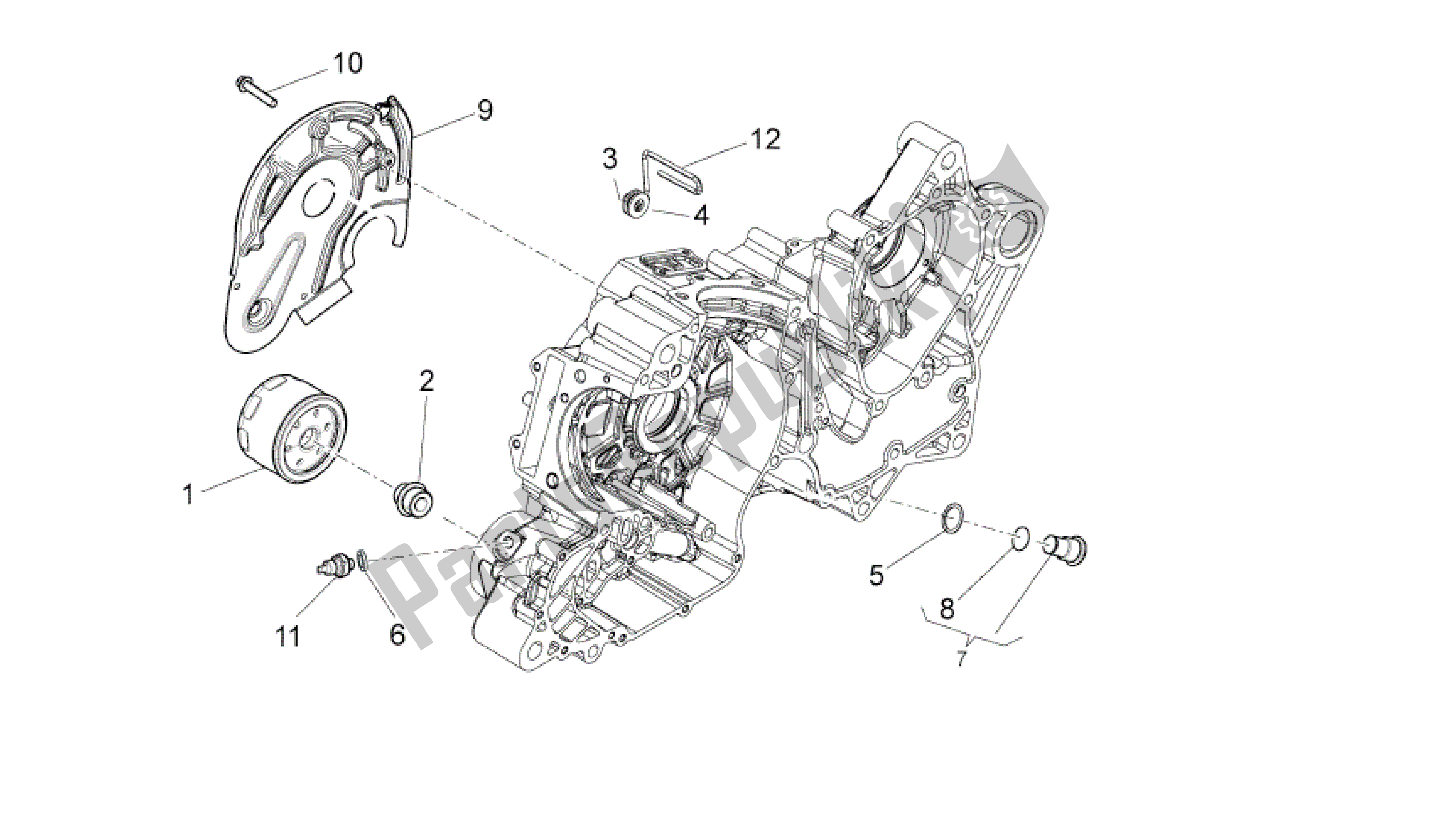 Alle Teile für das Ölfilter des Aprilia Mana 850 2007 - 2011