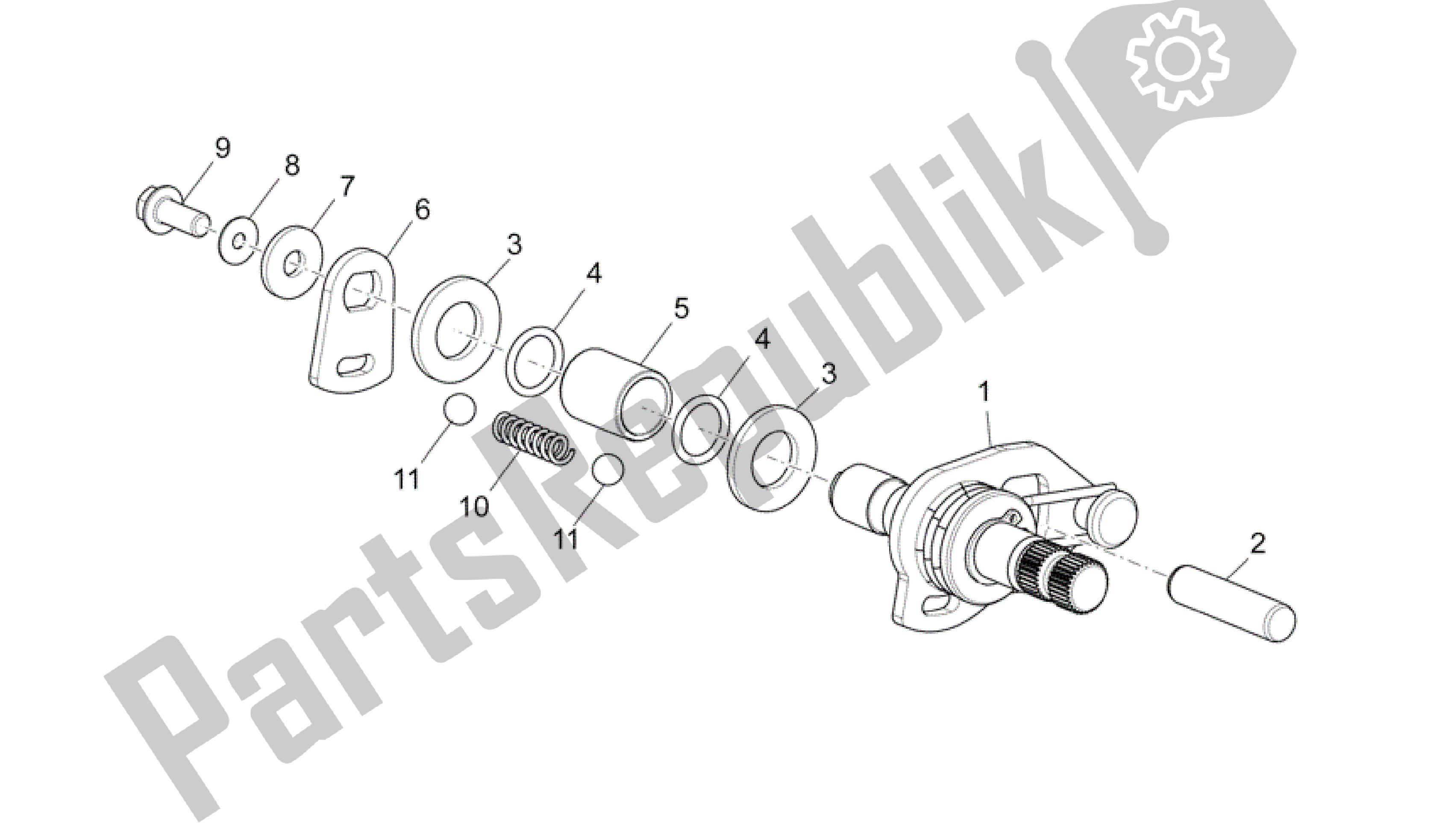 Alle onderdelen voor de Grip Shift van de Aprilia Mana 850 2007 - 2011