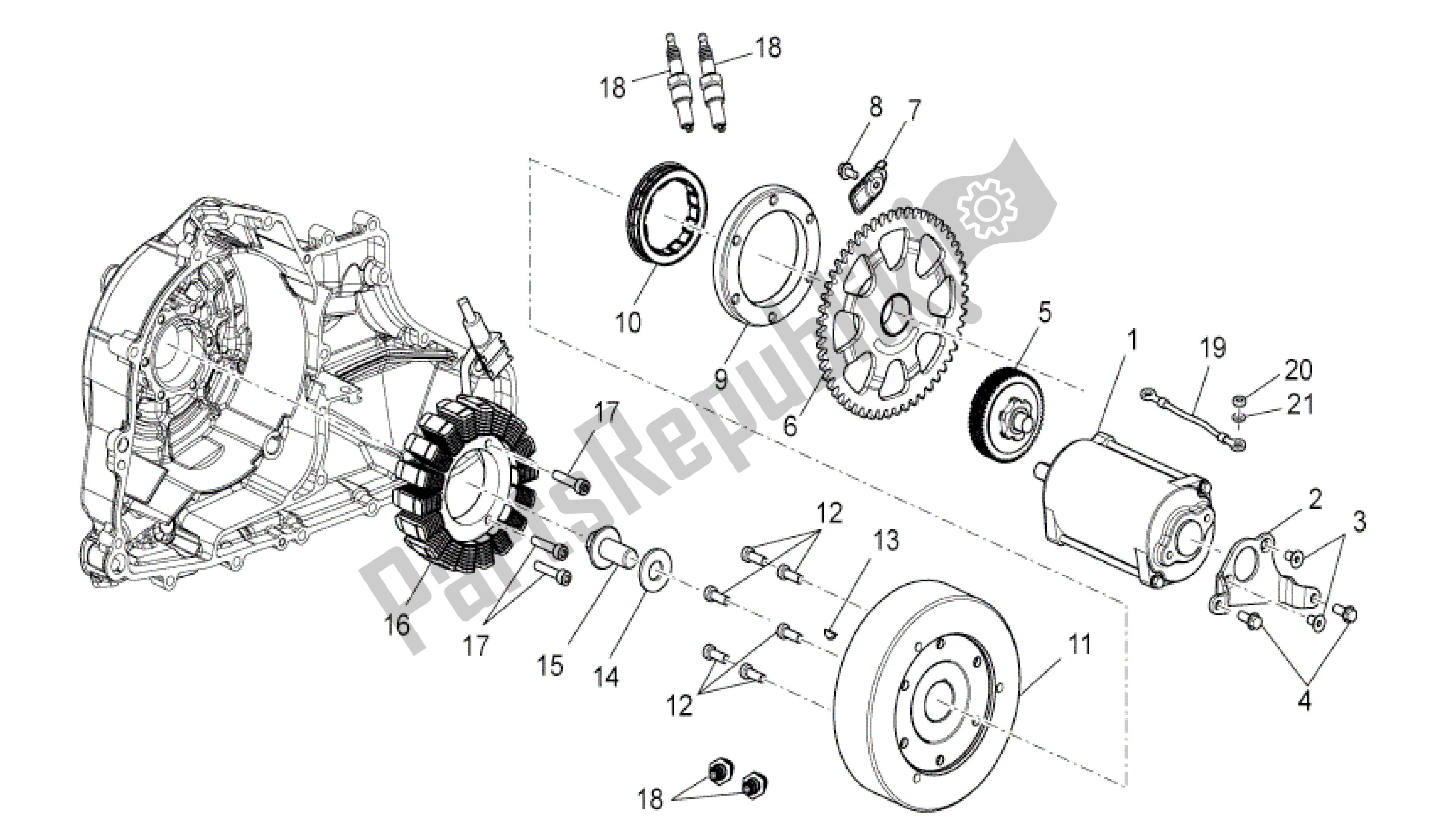 Toutes les pièces pour le Unité D'allumage du Aprilia Mana 850 2007 - 2011