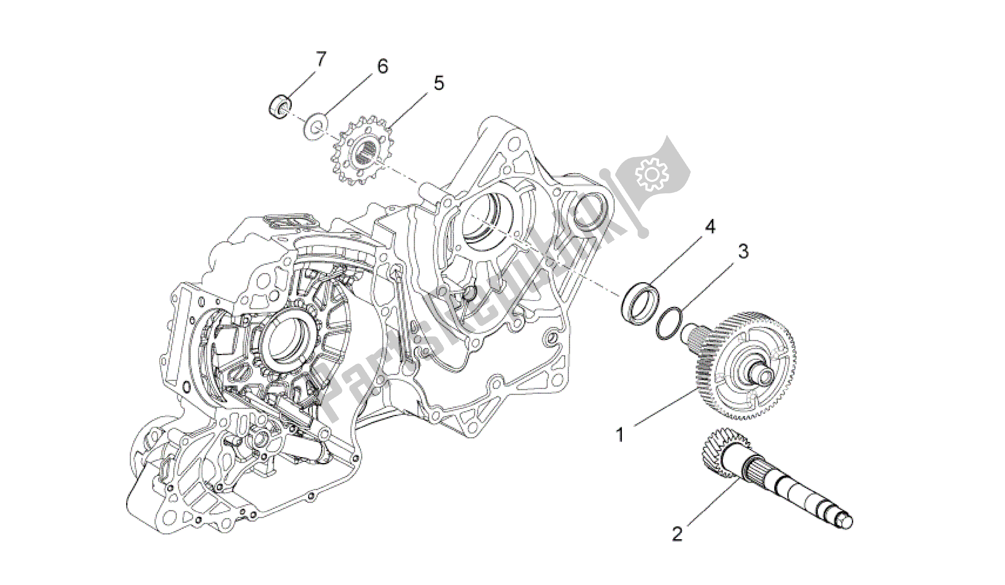 Todas las partes para Transmisión Ii de Aprilia Mana 850 2009 - 2011