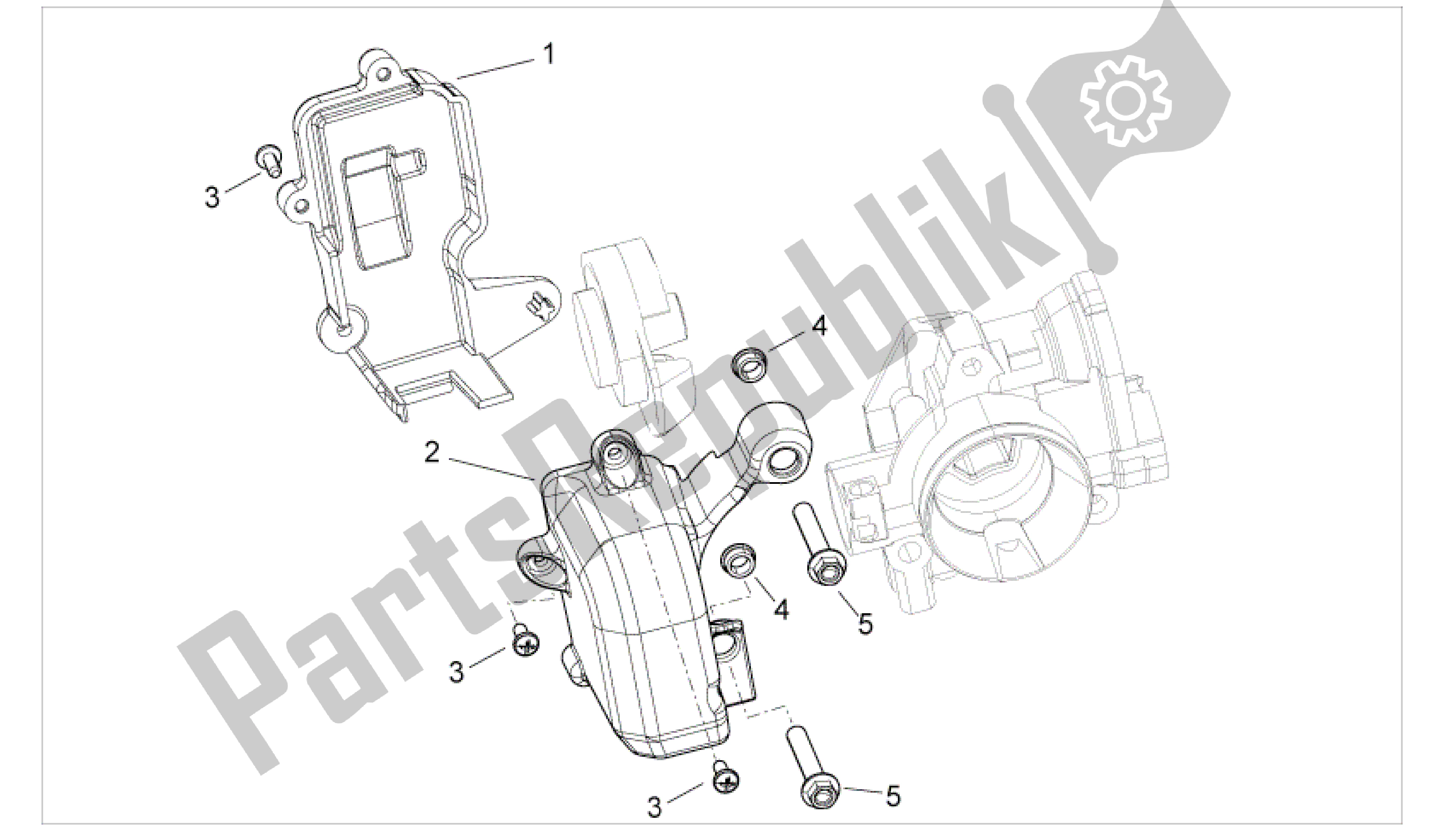 All parts for the Throttle Body Protection of the Aprilia Mana 850 2009 - 2011