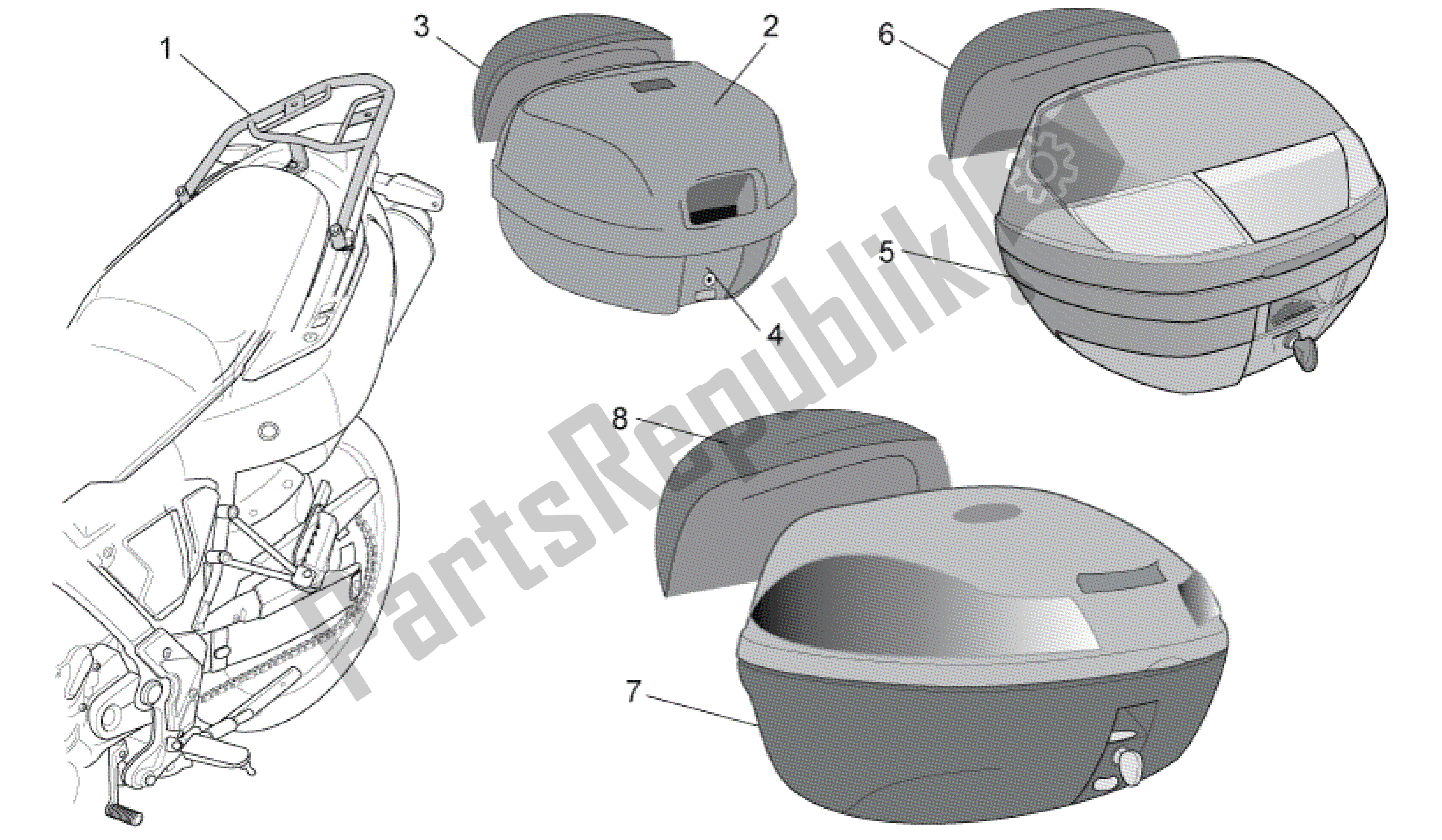 All parts for the Acc.-transformaciones Ii of the Aprilia Pegaso 650 2005 - 2009