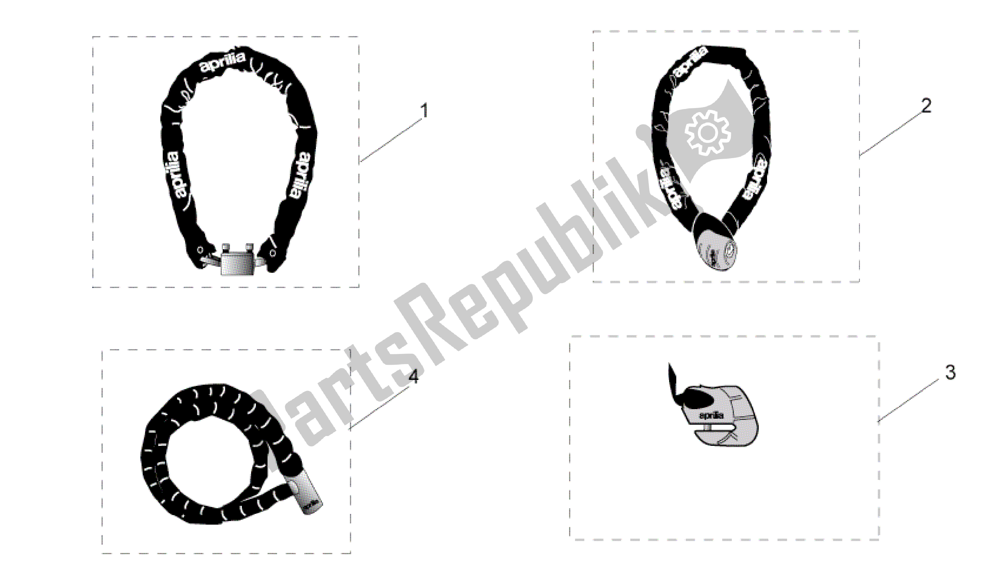 All parts for the Acc. - Antirrobo of the Aprilia Pegaso 650 2005 - 2009