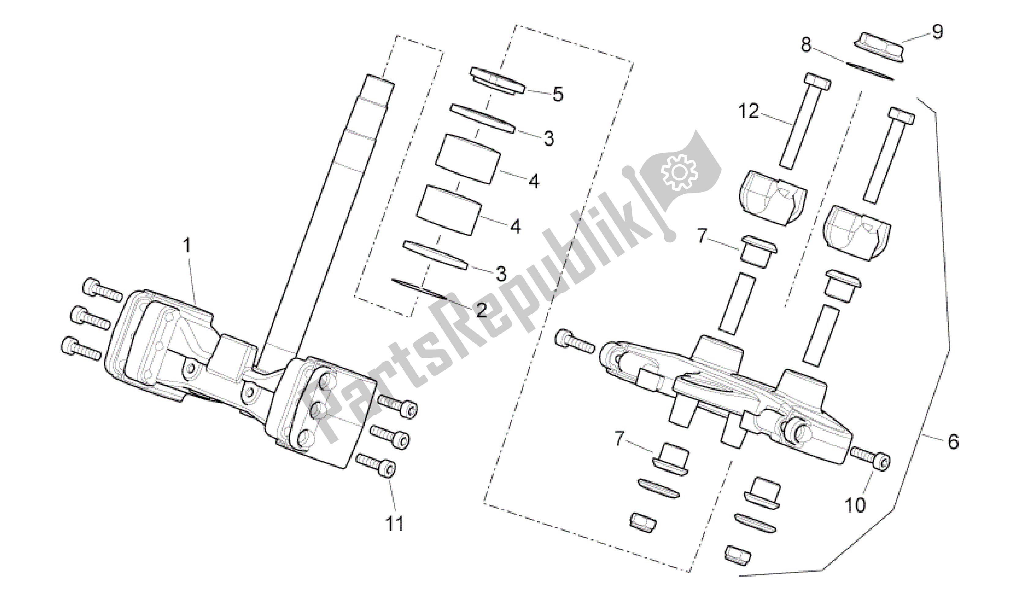 Alle Teile für das Dirección-versión Strada des Aprilia Pegaso 650 2005 - 2009