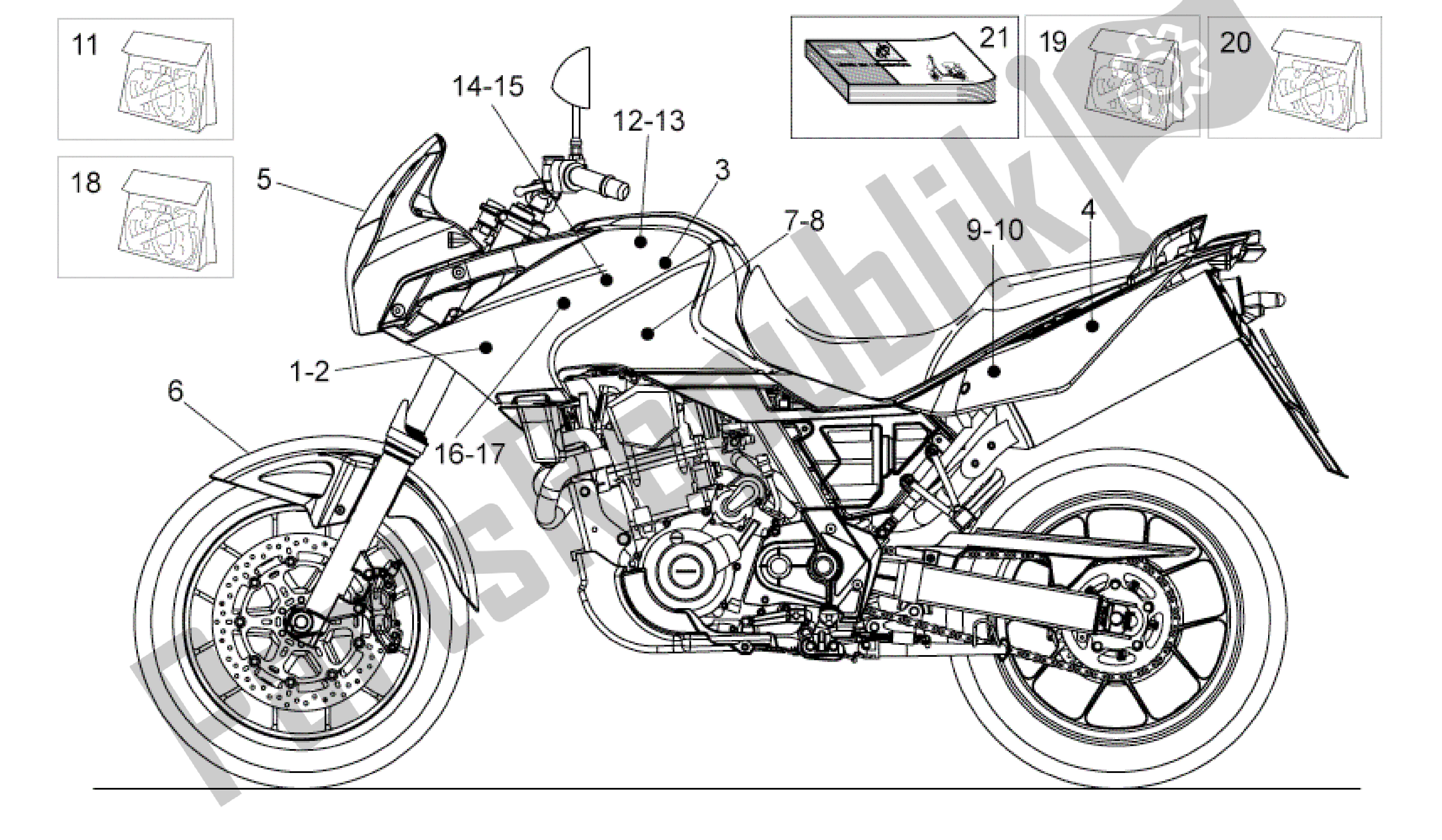 Toutes les pièces pour le Calco du Aprilia Pegaso 650 2005 - 2009