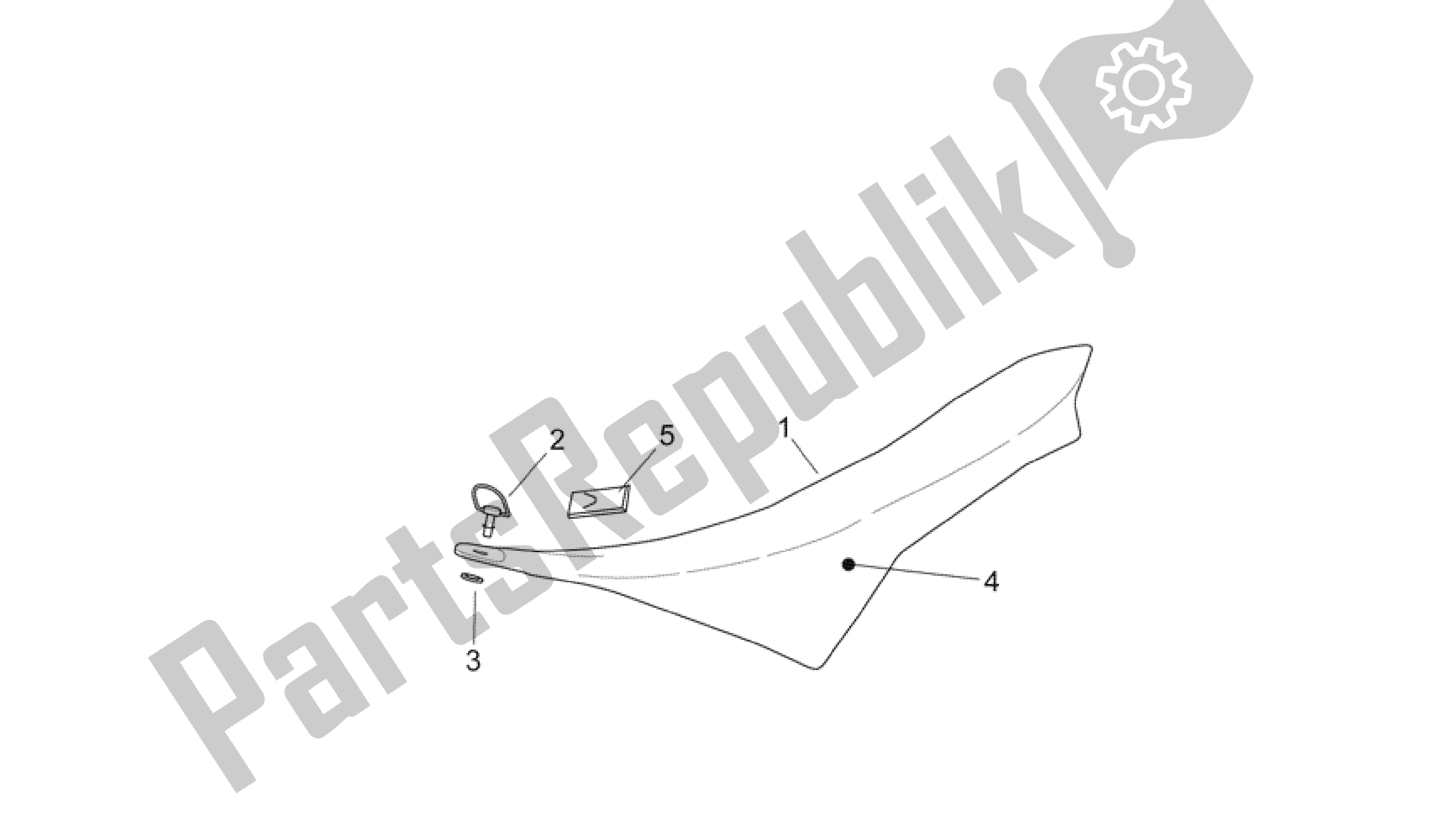 All parts for the Saddle of the Aprilia RXV 450 2009 - 2011