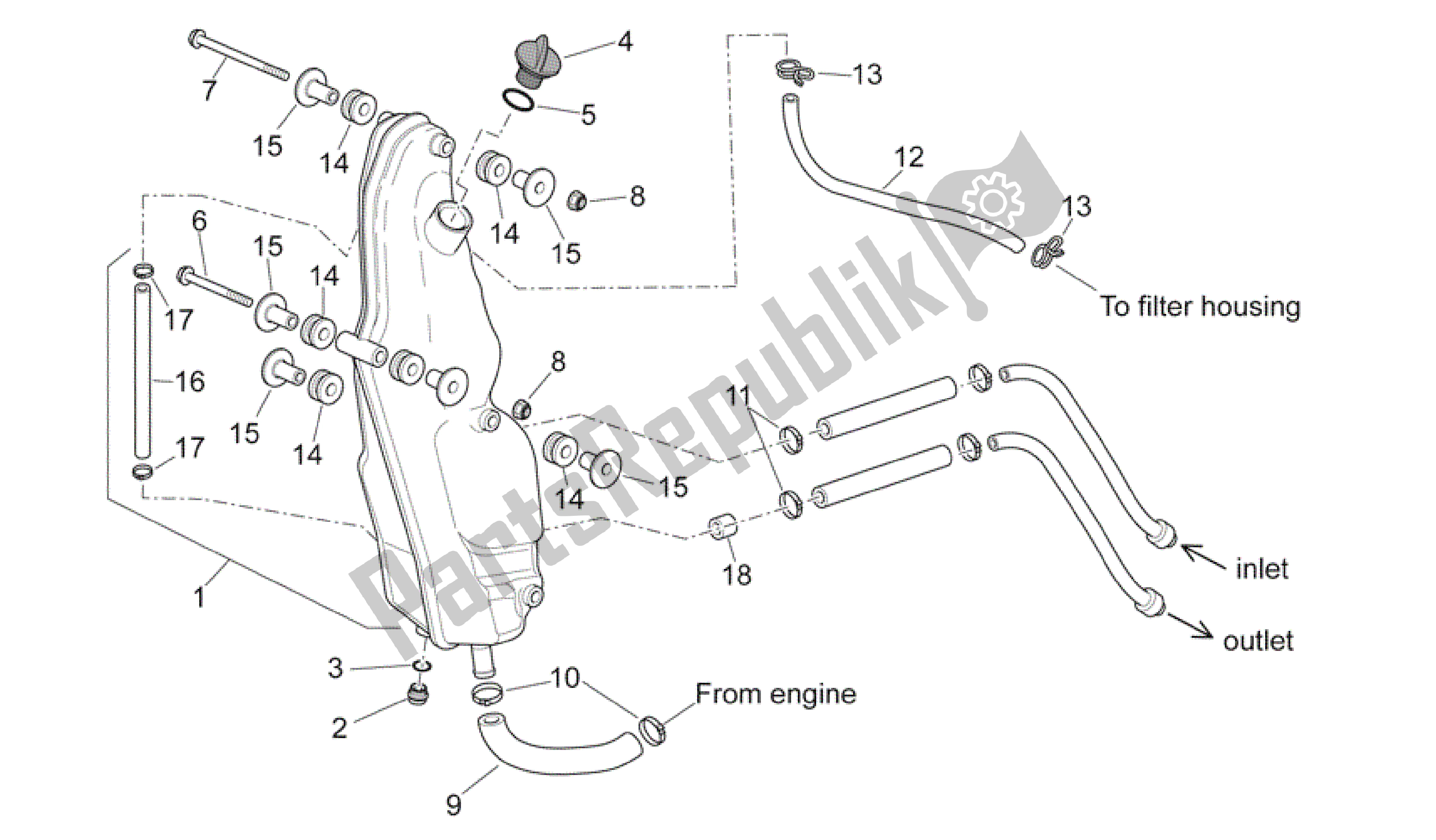 Toutes les pièces pour le Cuve à Mazout du Aprilia SXV 450 2009 - 2011