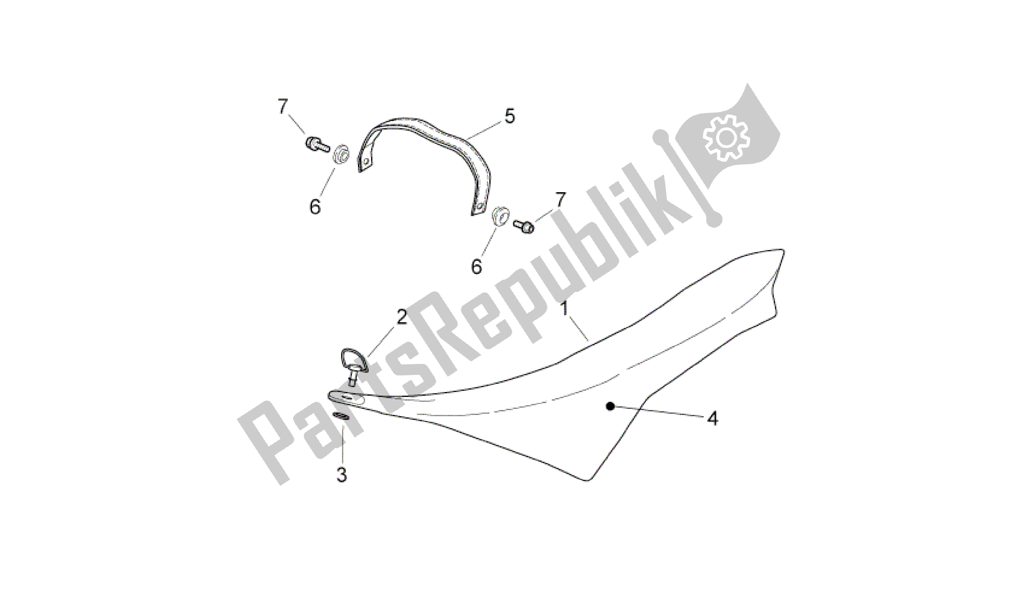 Wszystkie części do Siod? O Aprilia SXV 450 2009 - 2011