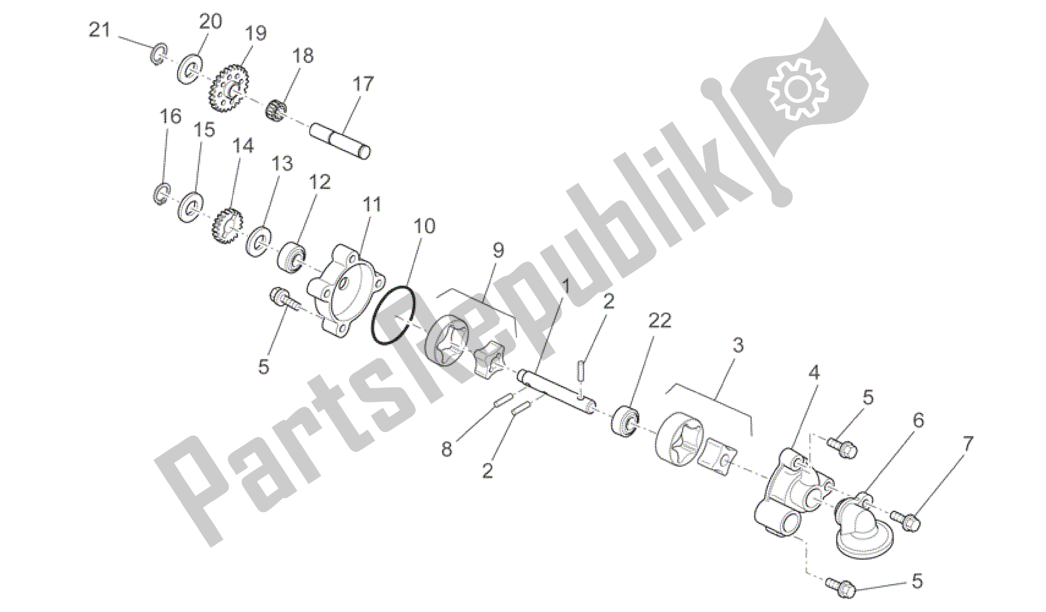 Alle Teile für das Ölpumpe des Aprilia SXV 450 2009 - 2011