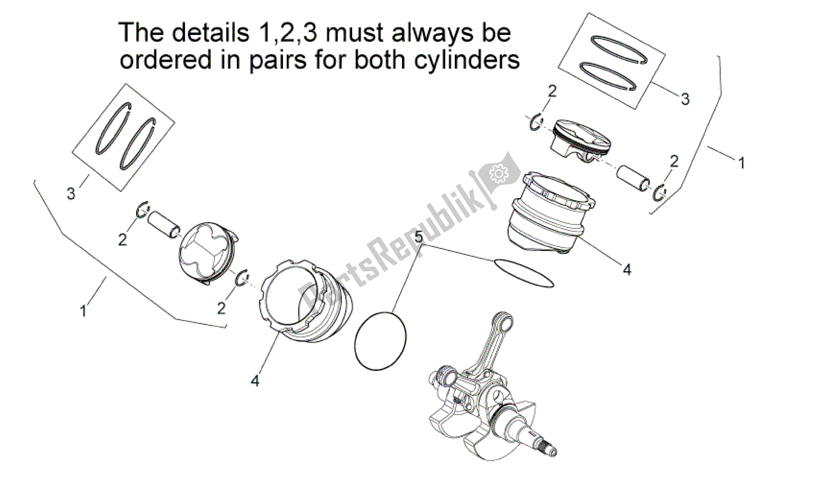 All parts for the Cylinder With Piston of the Aprilia SXV 450 2009 - 2011