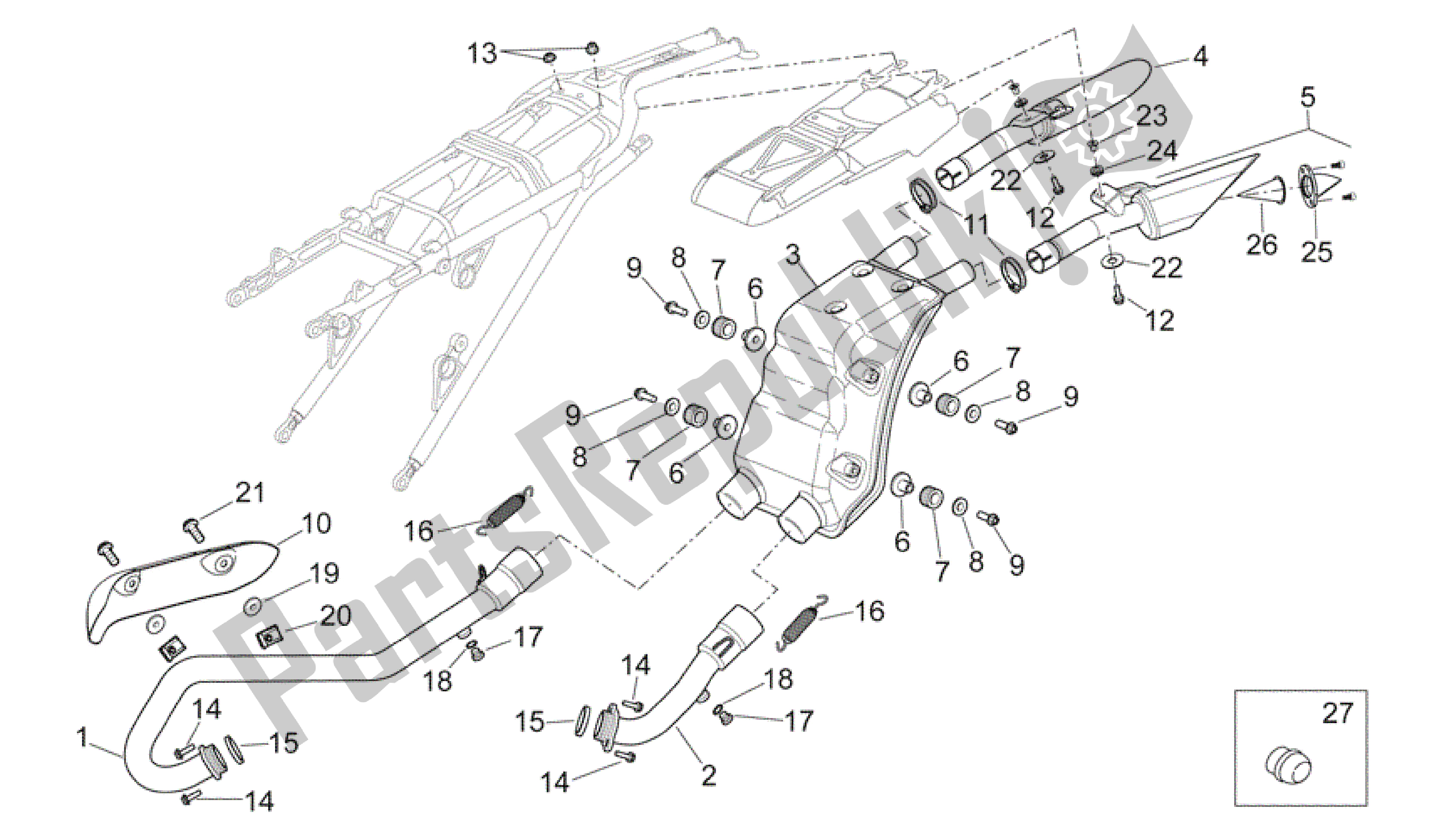 Wszystkie części do Jednostka Wydechowa Aprilia SXV 550 2009 - 2011