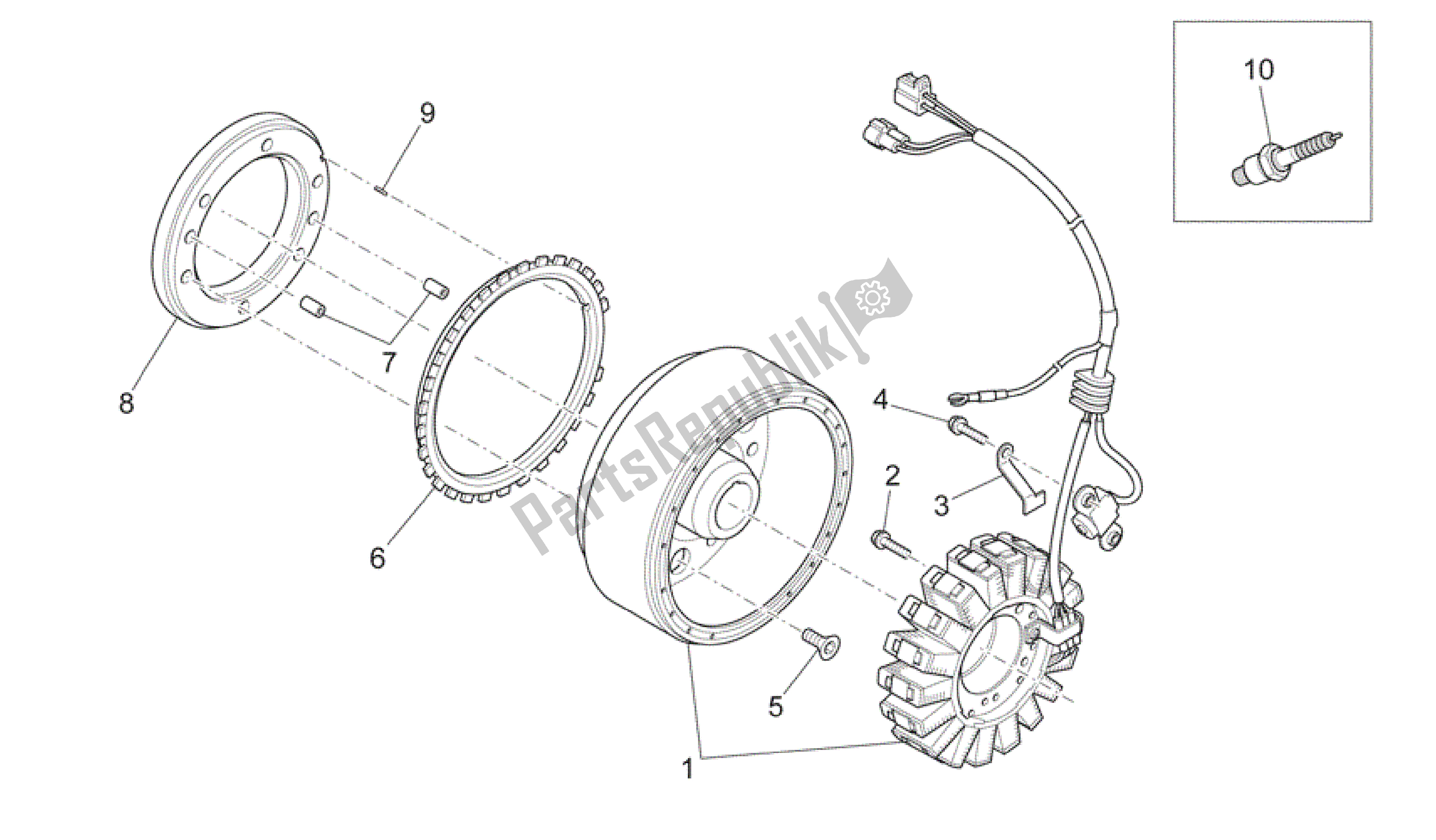 Tutte le parti per il Unità Di Accensione del Aprilia SXV 550 2009 - 2011