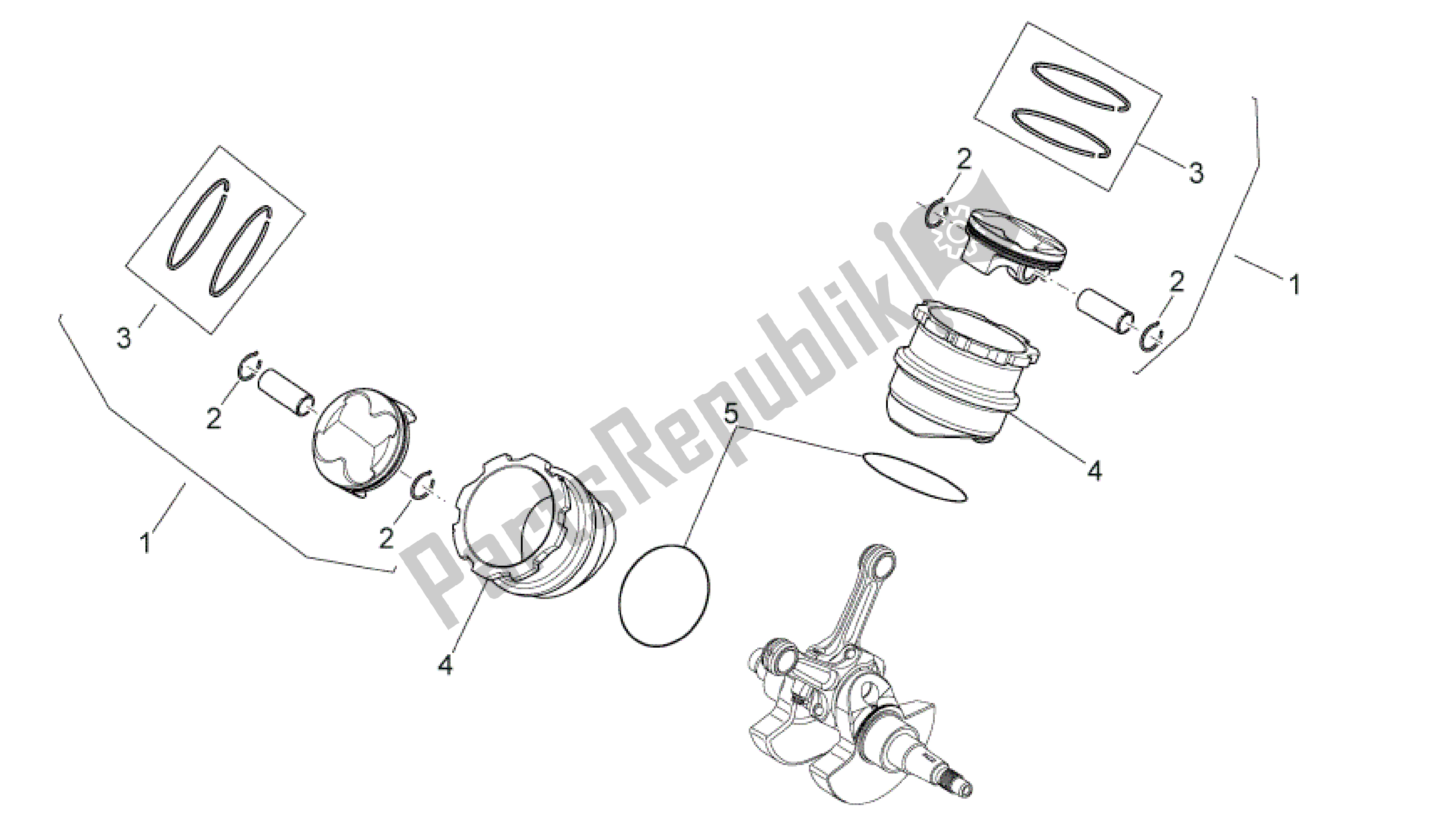 Wszystkie części do Cylinder Z T? Okiem Aprilia MXV 450 2008 - 2010